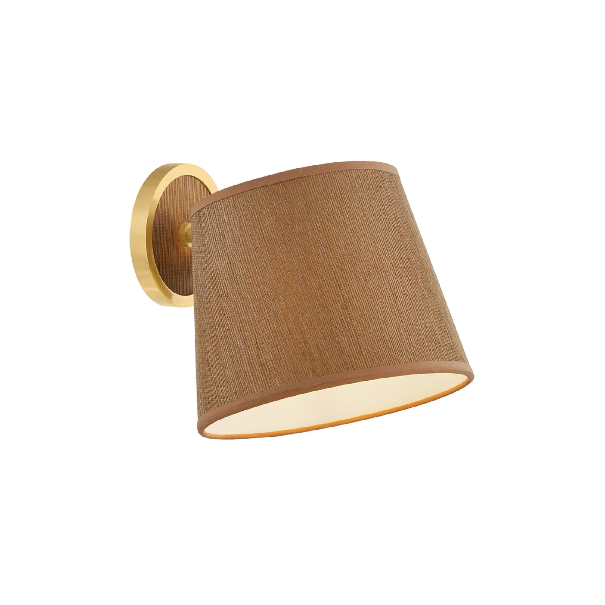 Abeni 9" Wall Sconce, Aged Brass Finish