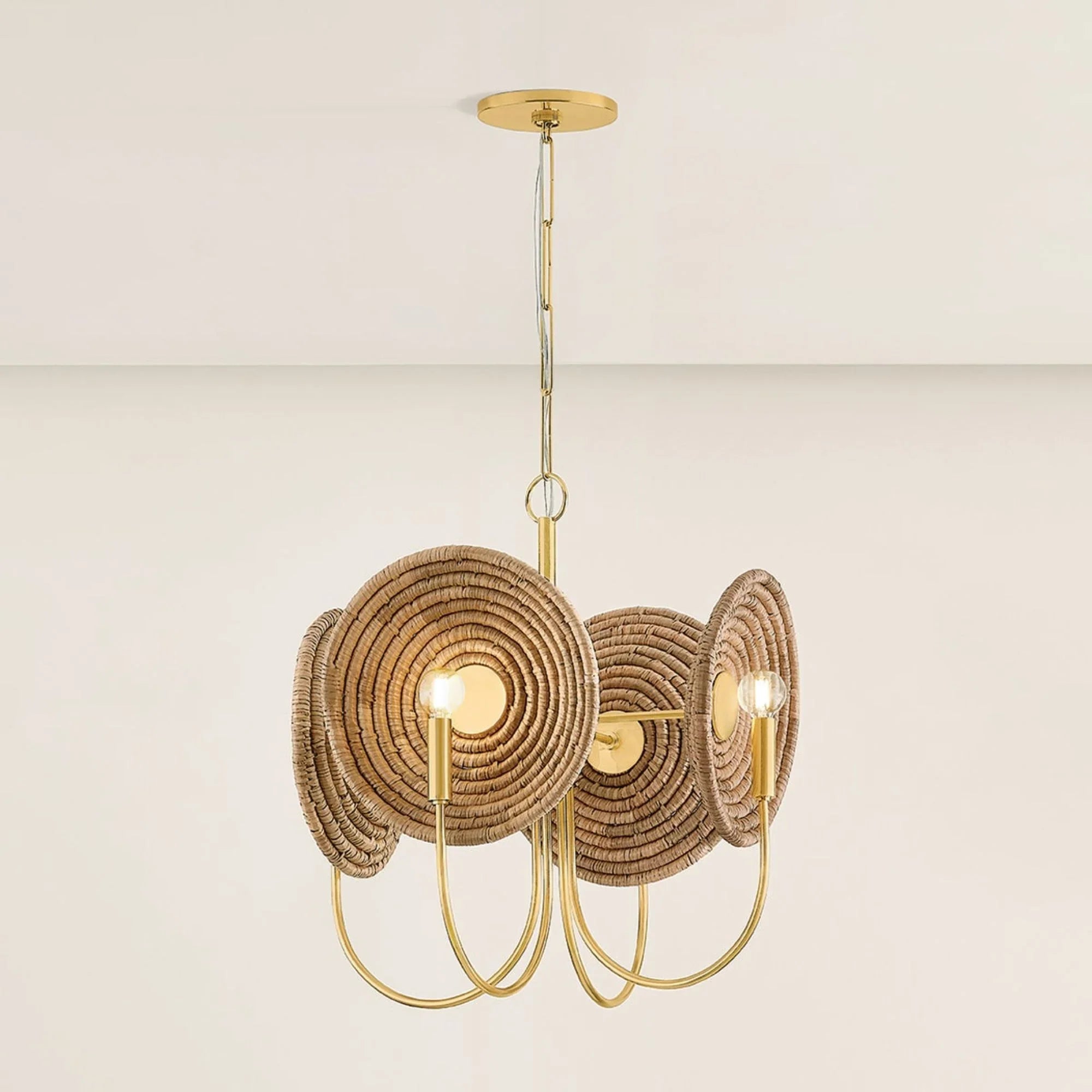 Ashby 22" 4-Light Chandelier, Aged Brass Finish