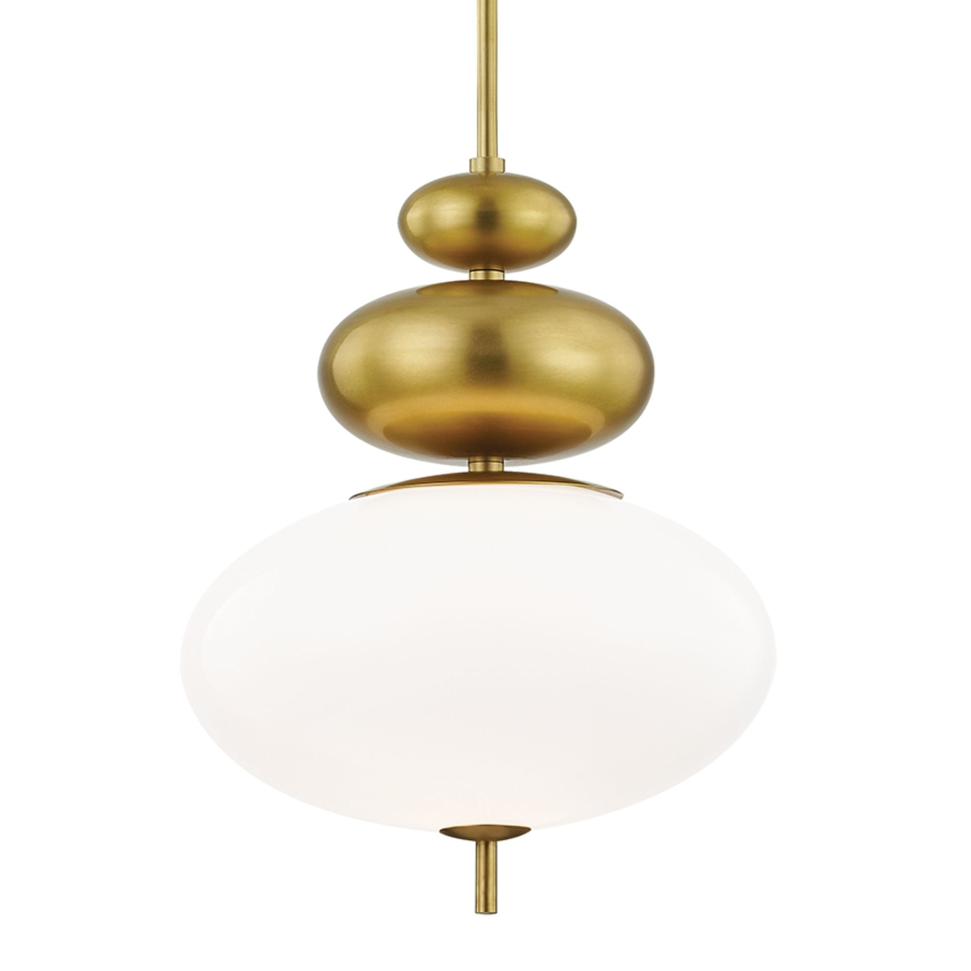 Elsie 21" Pendant, Aged Brass Finish