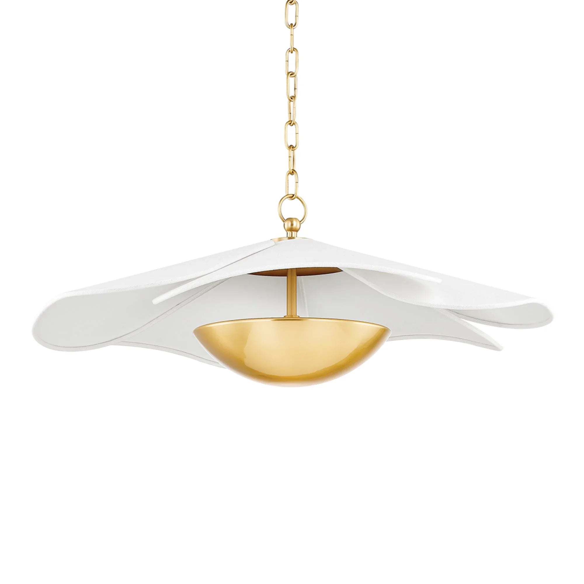 Madeline 25" LED Pendant, Aged Brass Finish