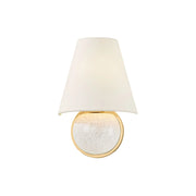 Marlena 12" Wall Sconce, Aged Brass Finish