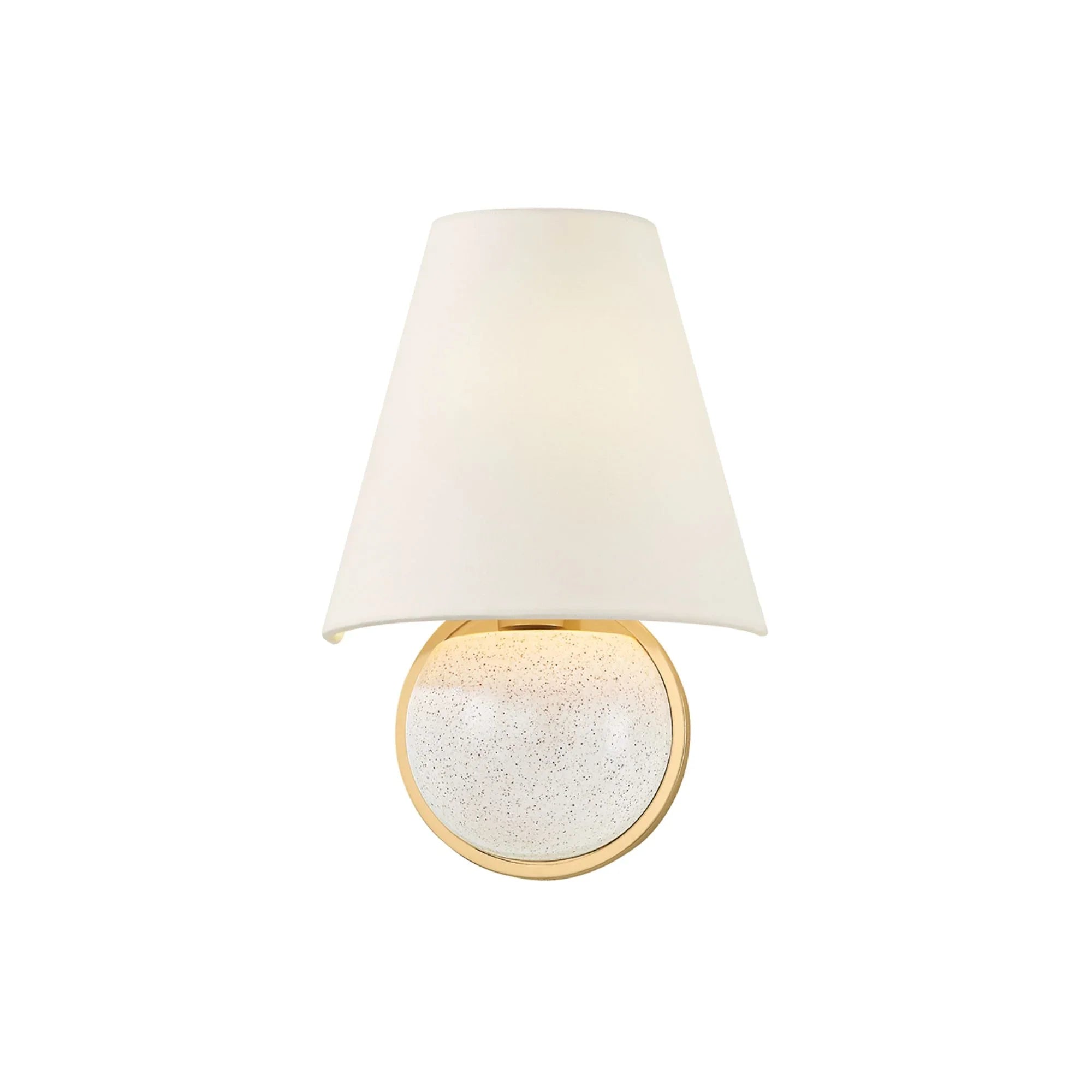 Marlena 12" Wall Sconce, Aged Brass Finish