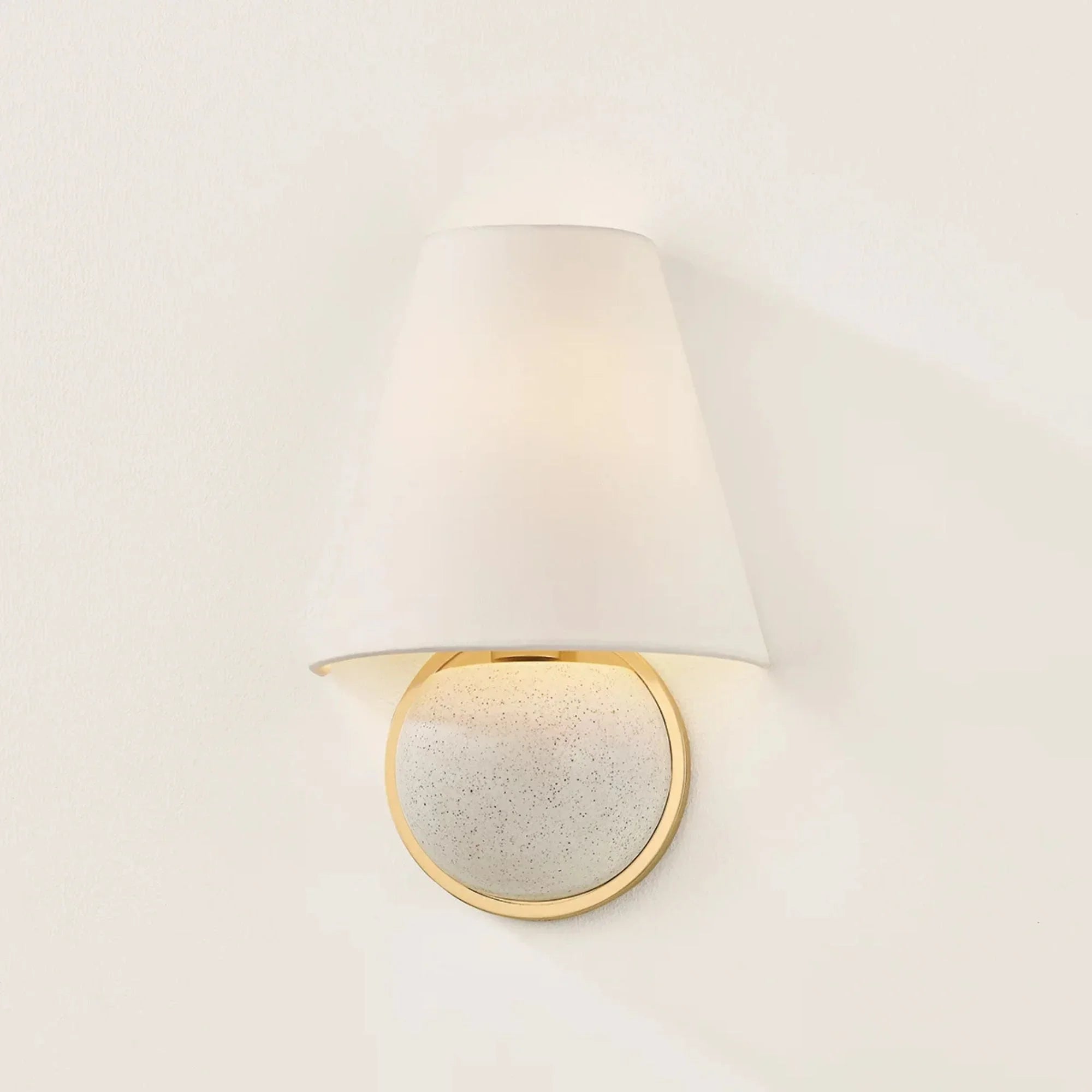 Marlena 12" Wall Sconce, Aged Brass Finish