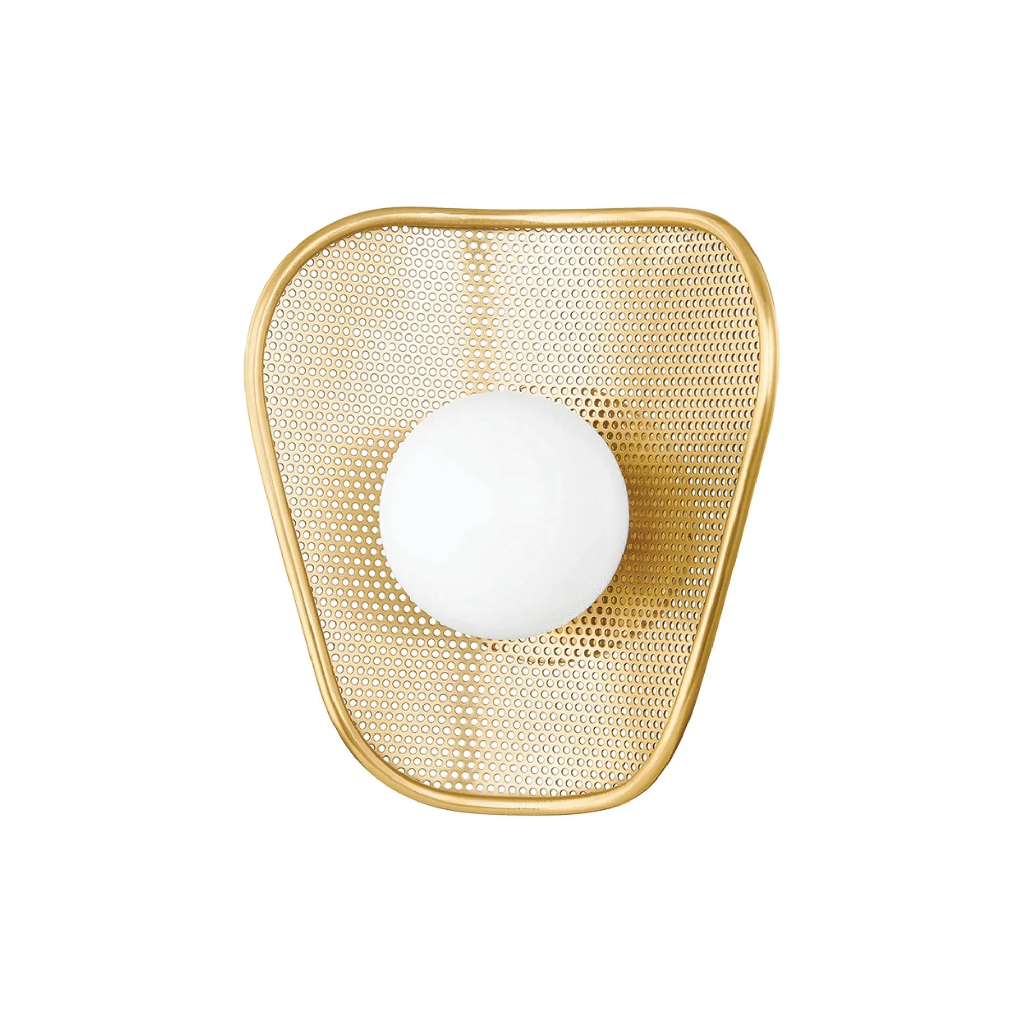 Marta 10" Wall Sconce, Aged Brass Finish