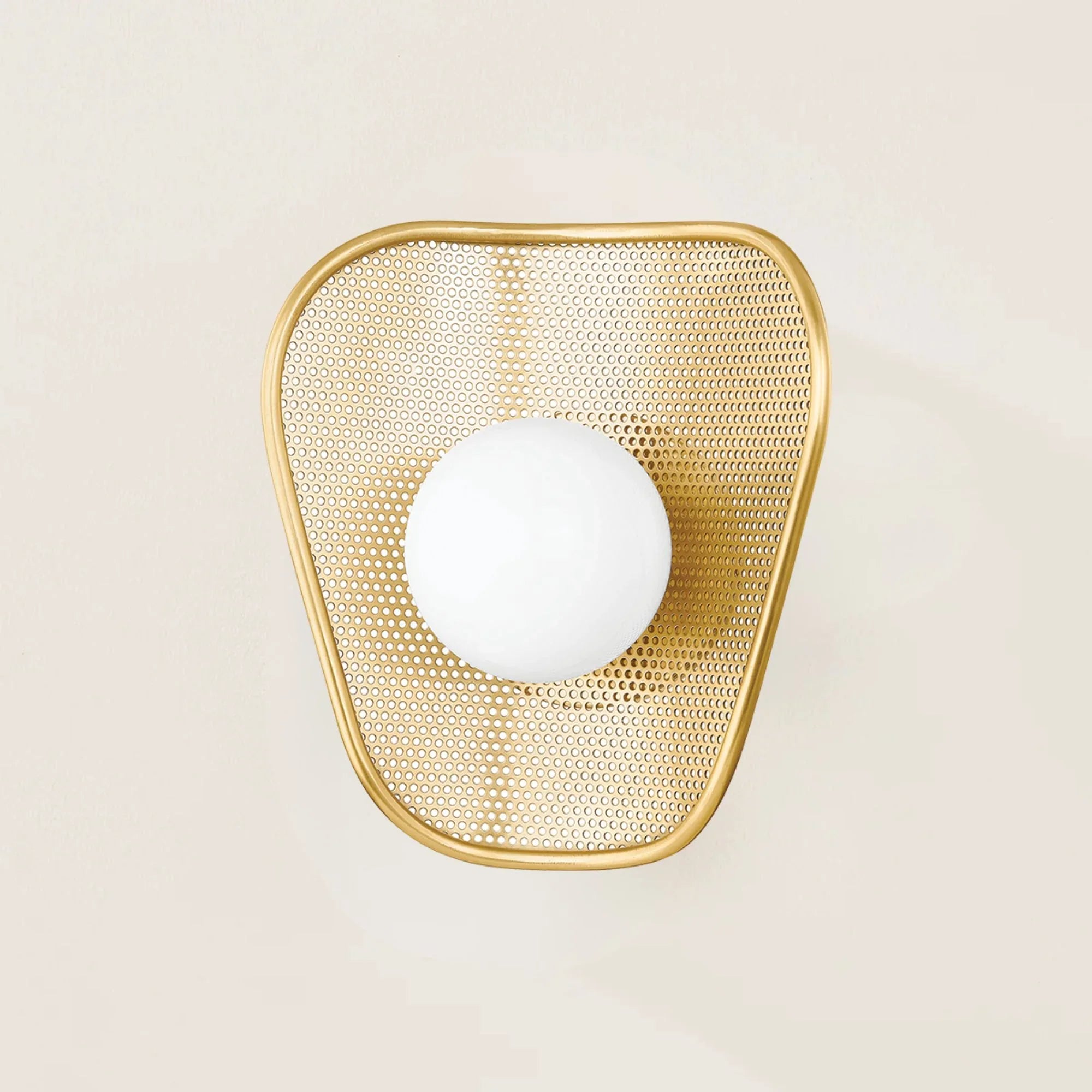 Marta 10" Wall Sconce, Aged Brass Finish
