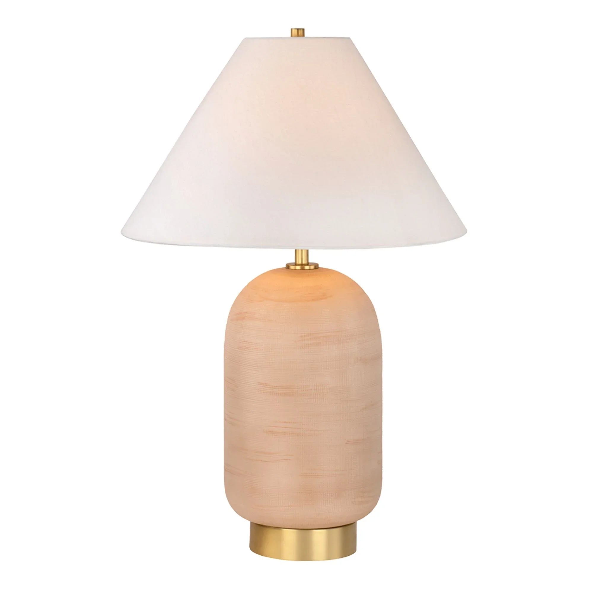 Raven 27" Table Lamp, Aged Brass Finish