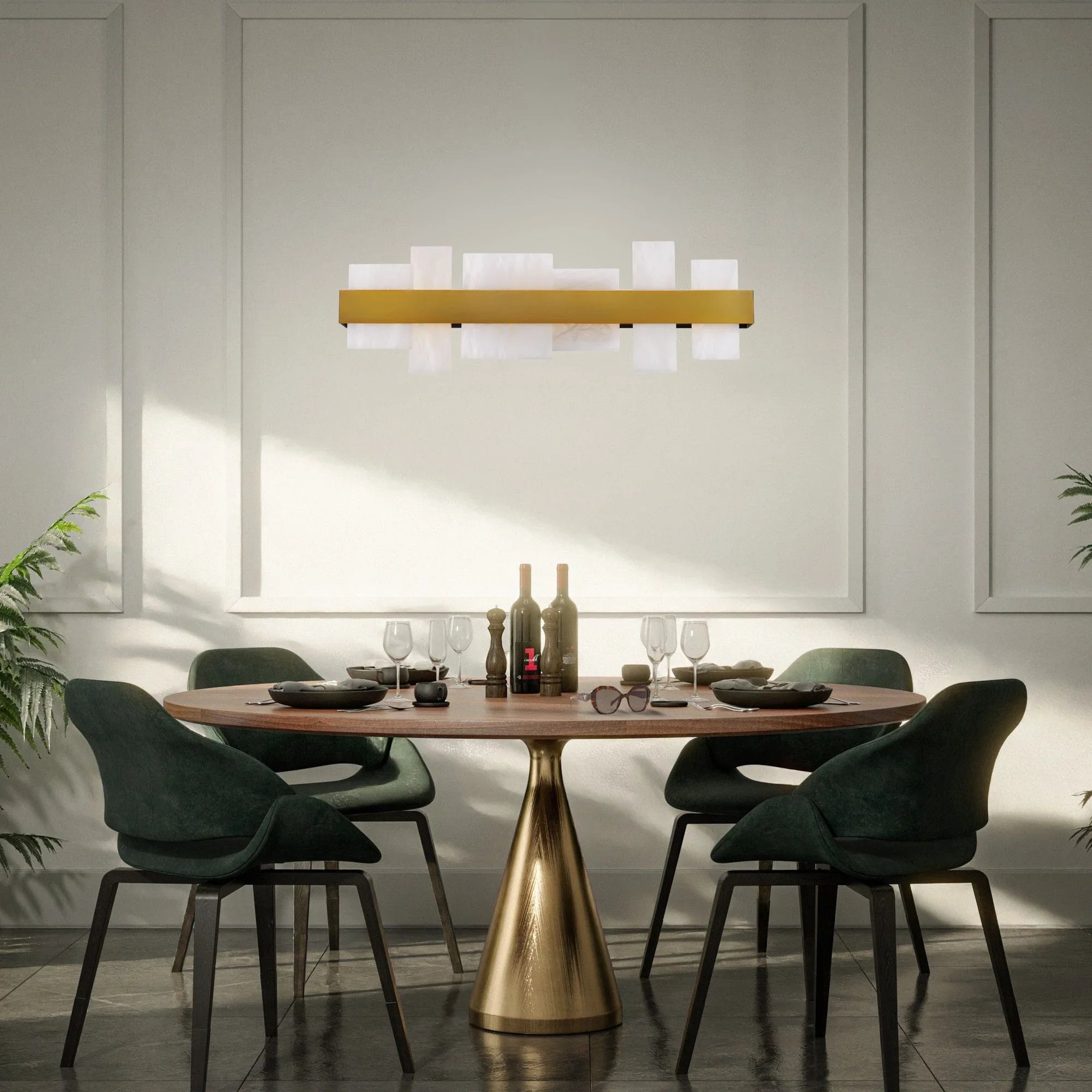 Acropolis 27" LED Bath Light, Aged Brass Finish