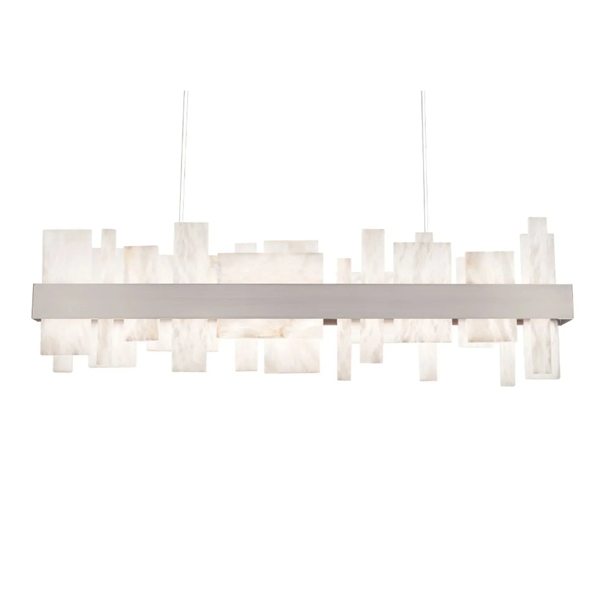 Acropolis 46" LED Linear Pendant, Brushed Nickel Finish