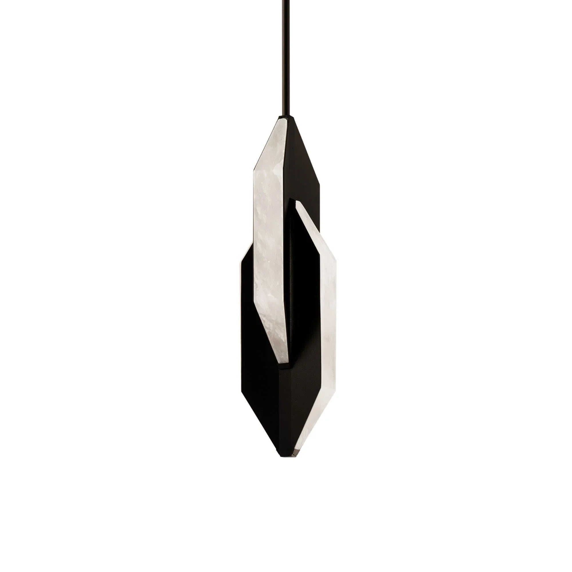 Azure 16" LED Mini Pendant, Black Finish