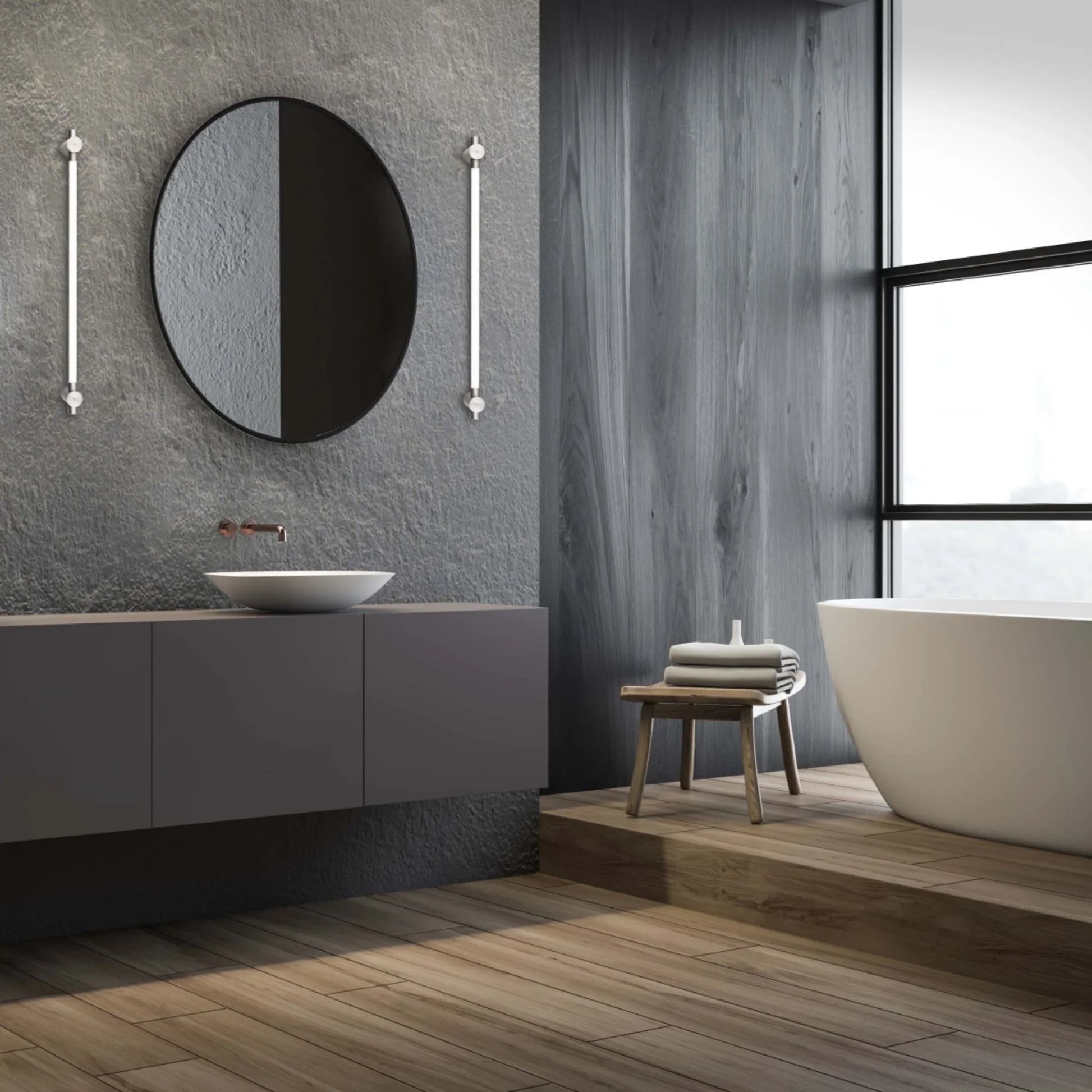 Cadence 27" LED Bath & Vanity Light, Brushed Nickel Finish - Bees Lighting