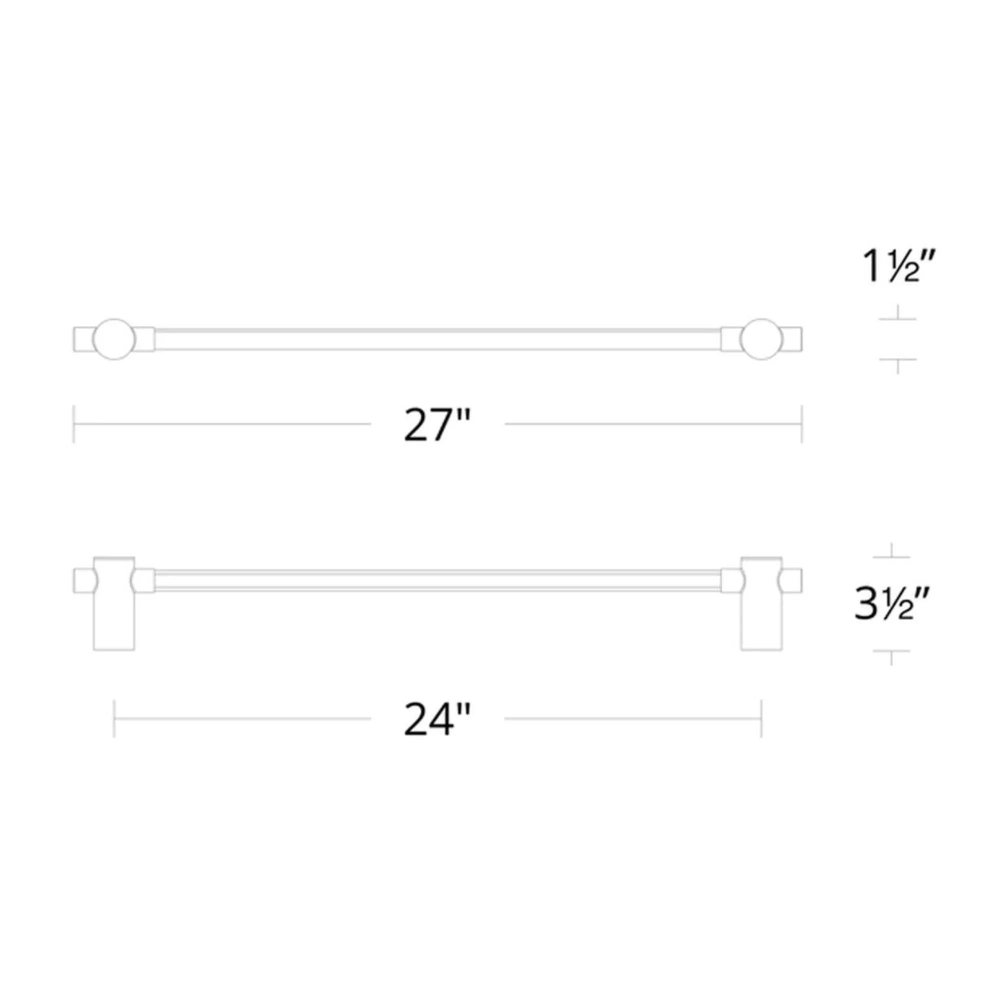 Cadence 27" LED Bath & Vanity Light, Brushed Nickel Finish - Bees Lighting