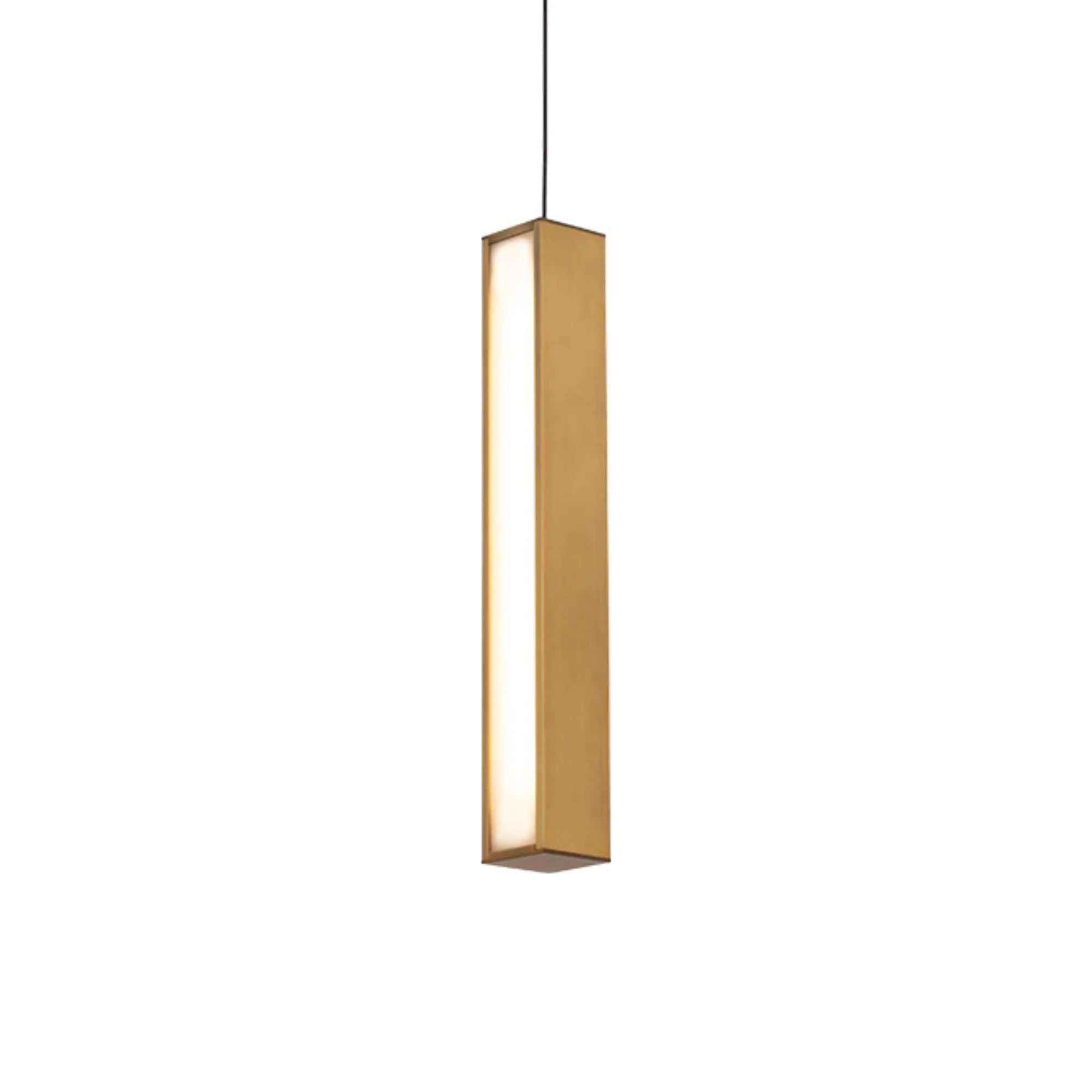 Chaos 14" LED Mini Pendant, Aged Brass Finish