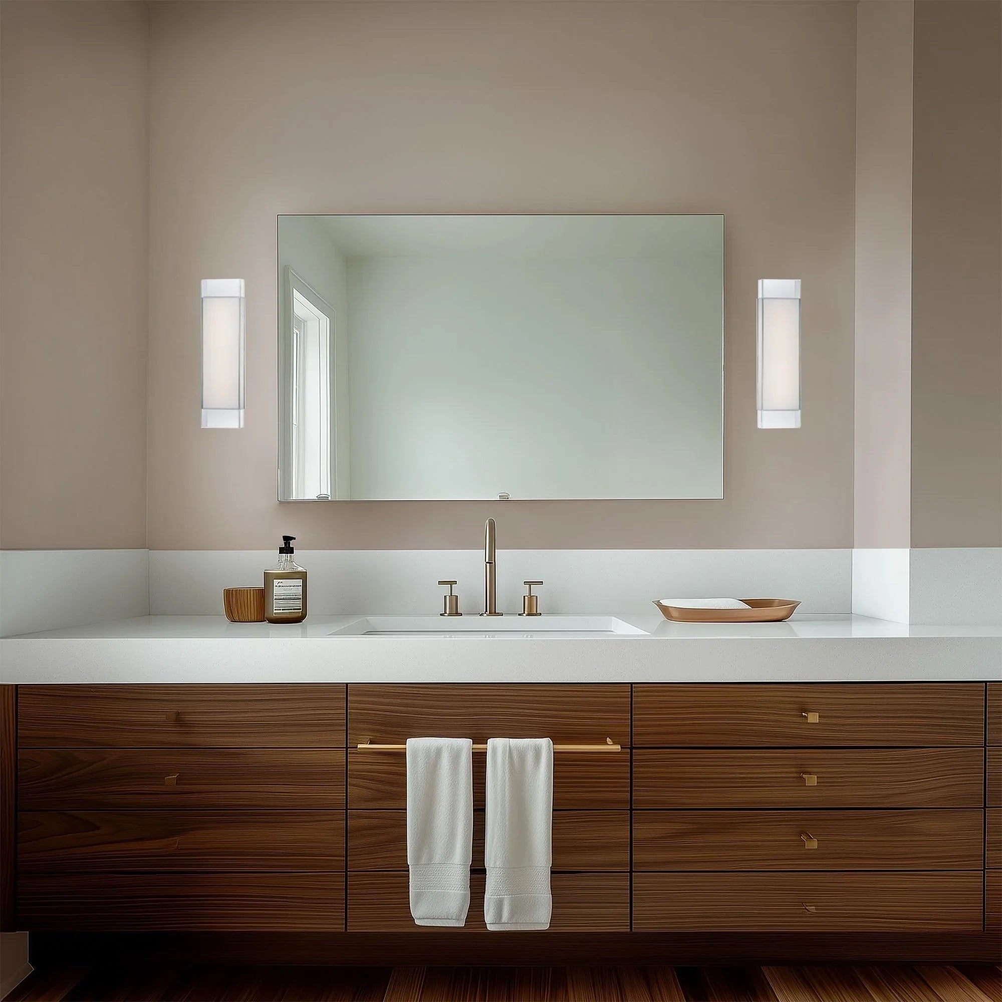 Cloud 28" LED Bath & Vanity Light, Chrome Finish - Bees Lighting