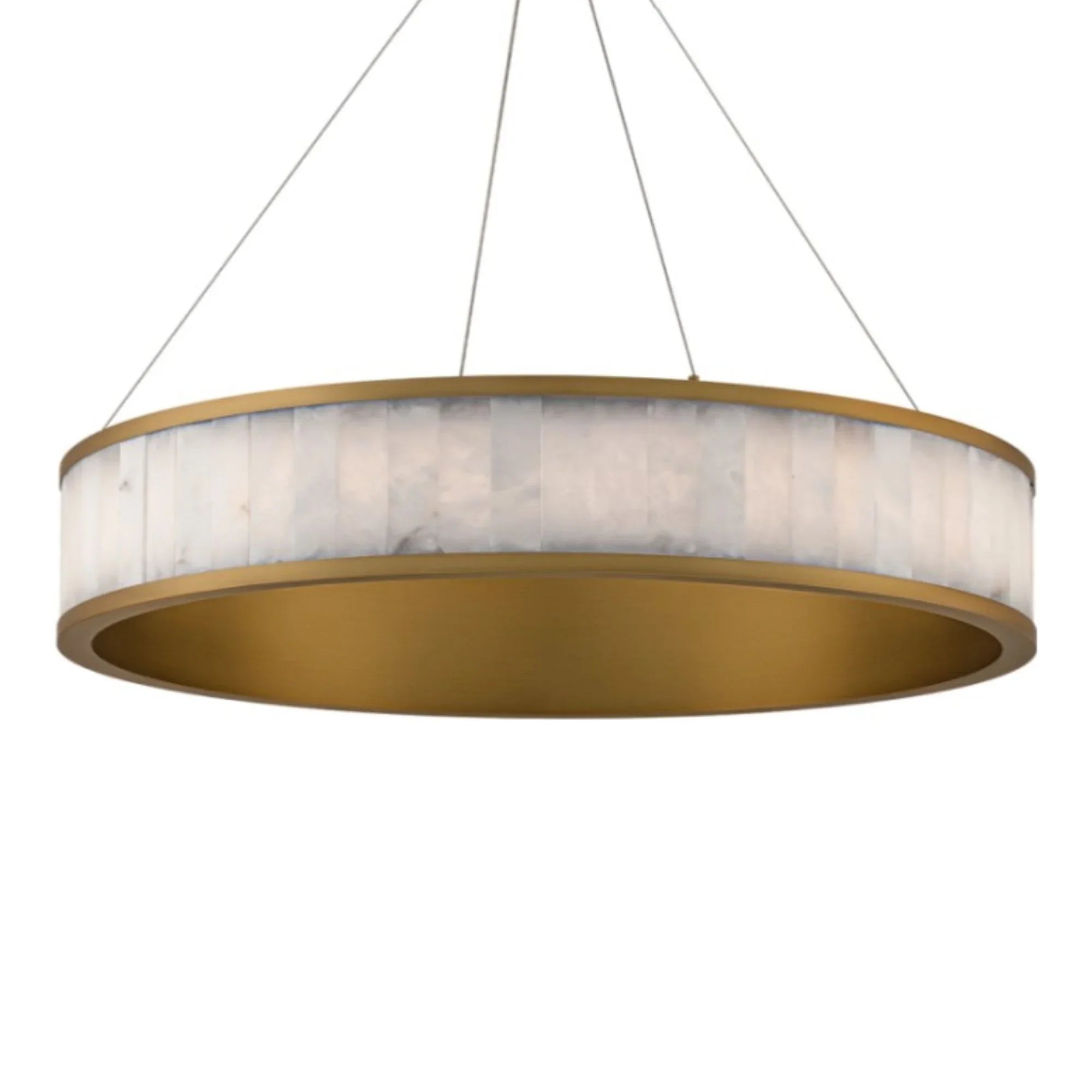 Coliseo 28" LED Pendant, Aged Brass Finish