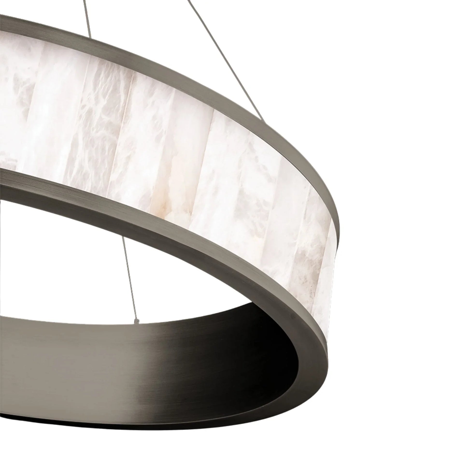 Coliseo 28" LED Chandelier, Antique Nickel Finish - Bees Lighting