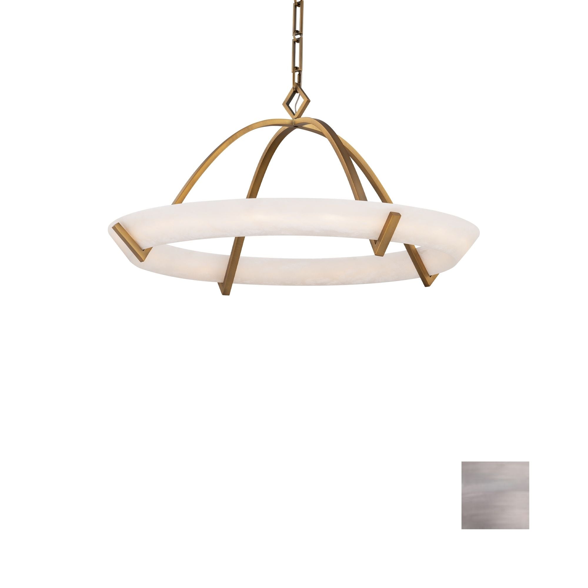 Copa 25" LED Pendant Light, Antique Nickel Finish