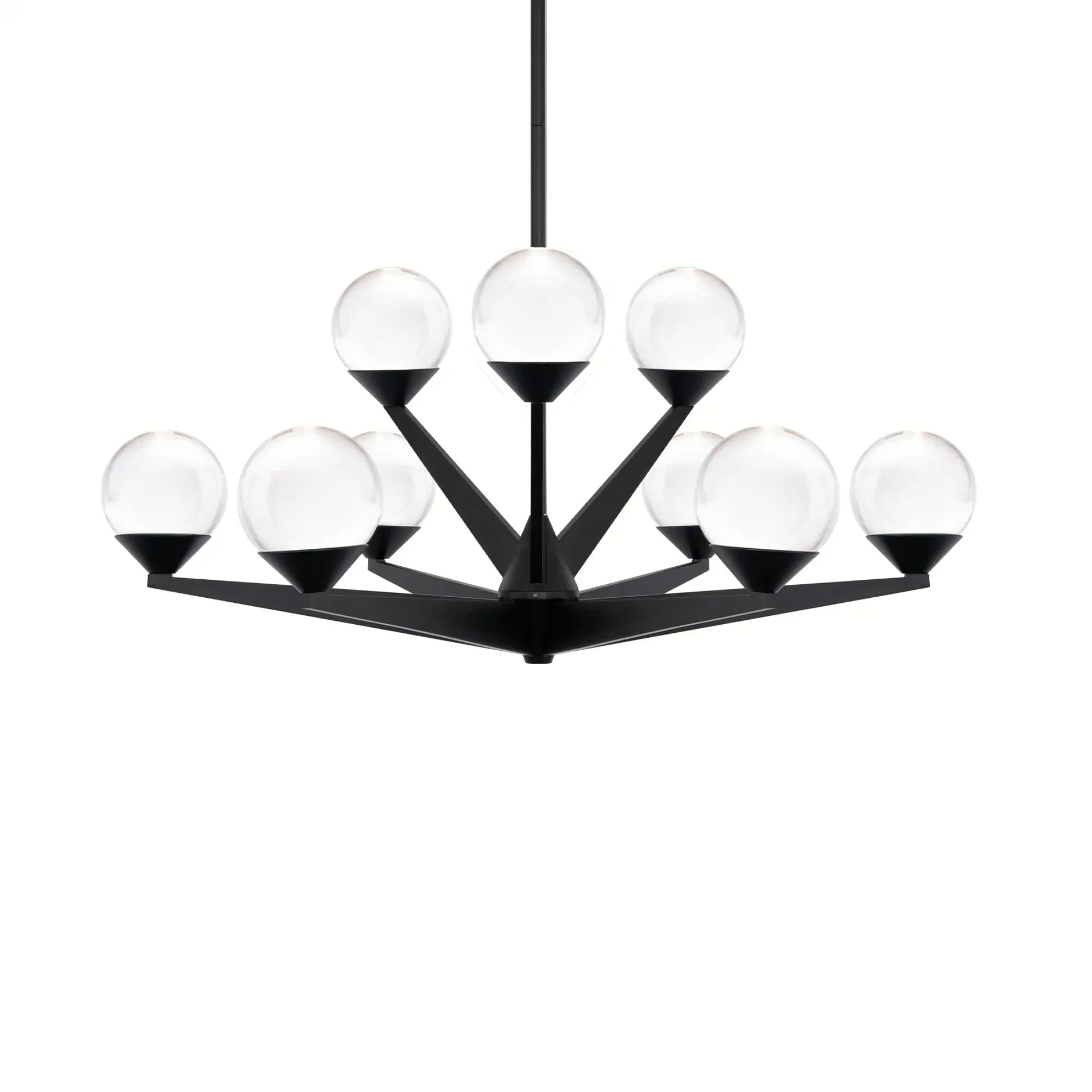 Double Bubble 27 in. 9 Lights LED Chandelier - Bees Lighting