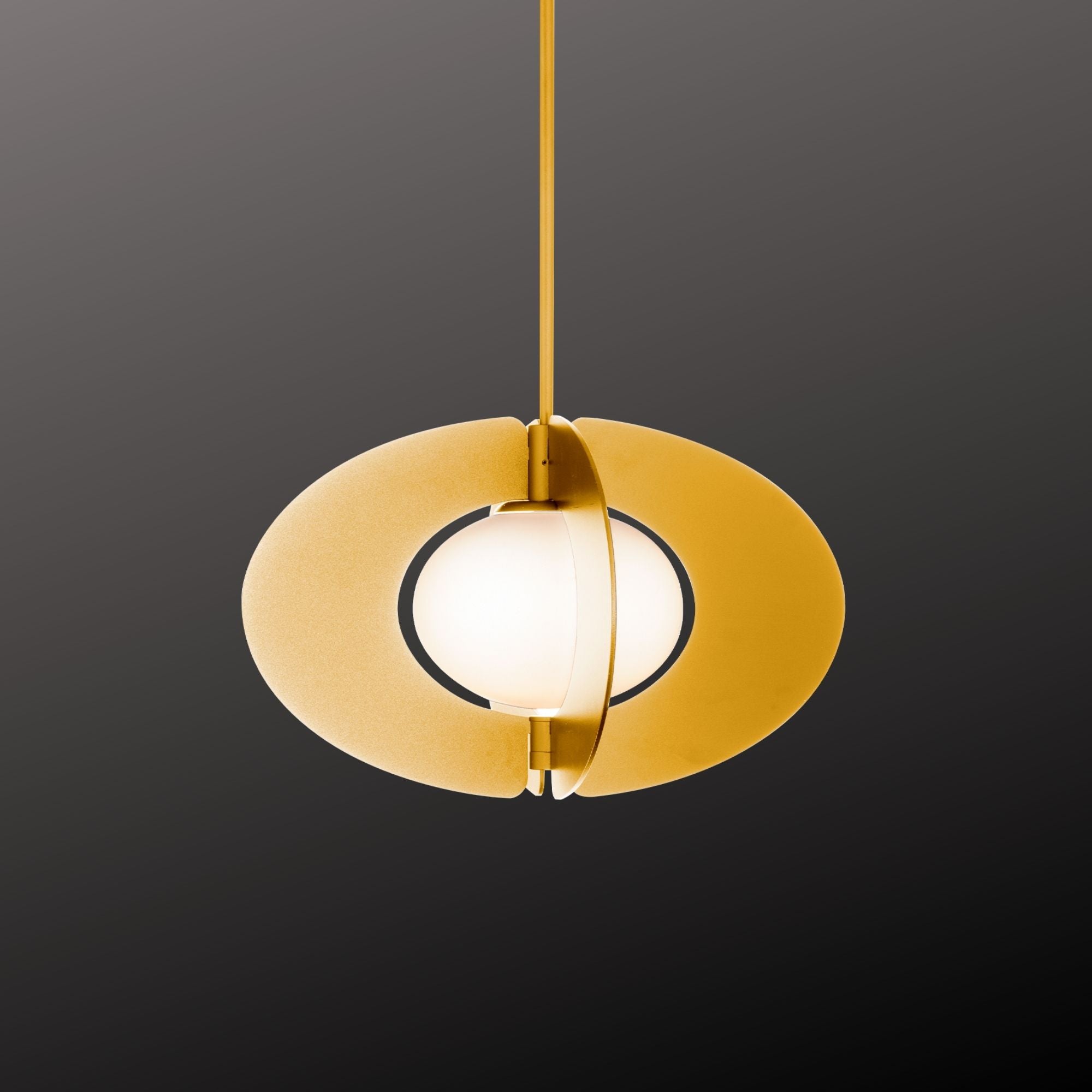 Echelon 16 in. LED Pendant Light Brass finish