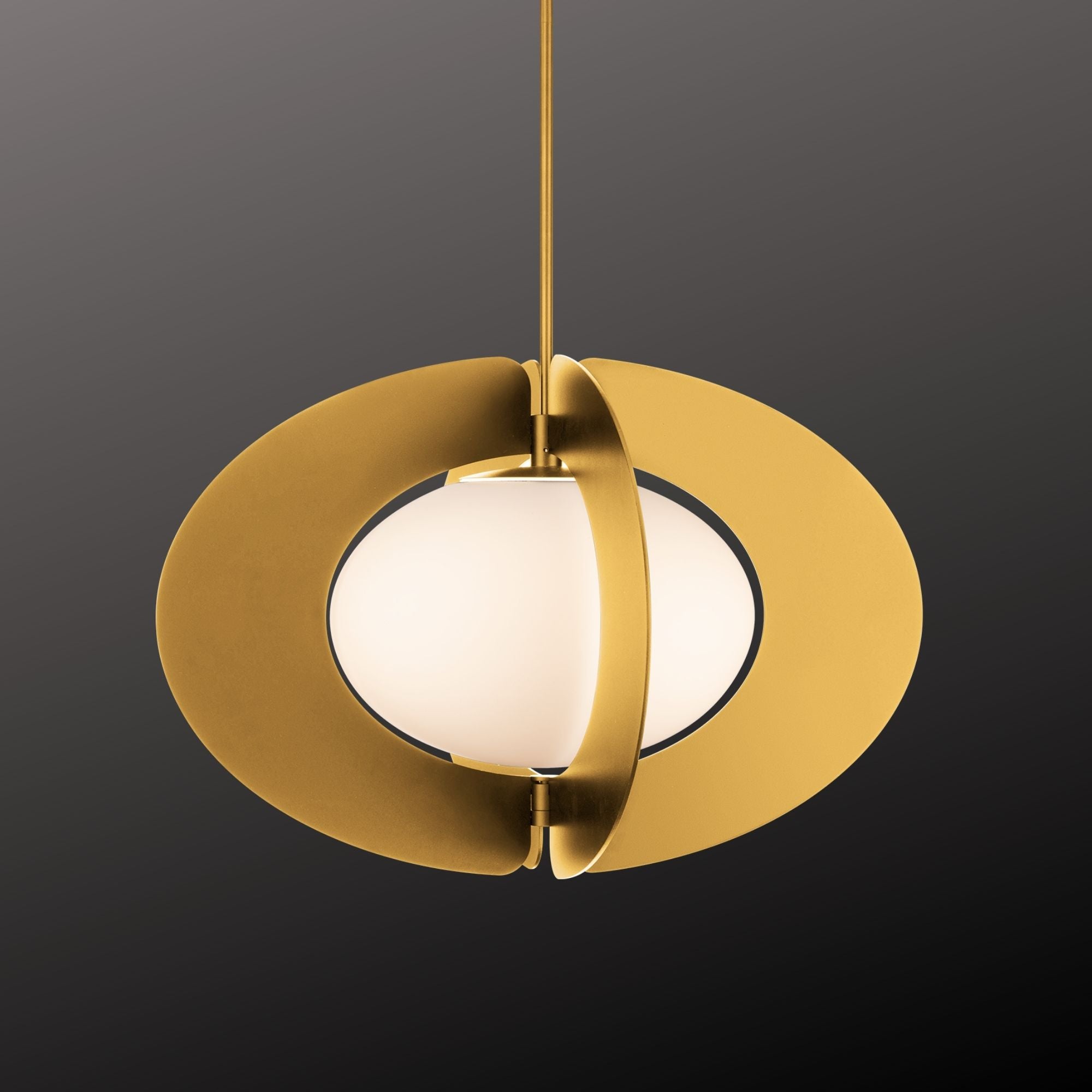 Echelon 24 in. LED Pendant Light Brass finish
