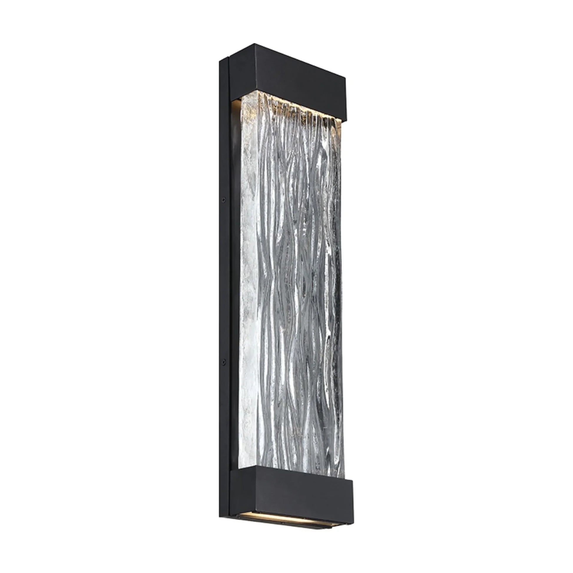 Fathom 22" LED Outdoor Wall Sconce, Black Finish - Bees Lighting
