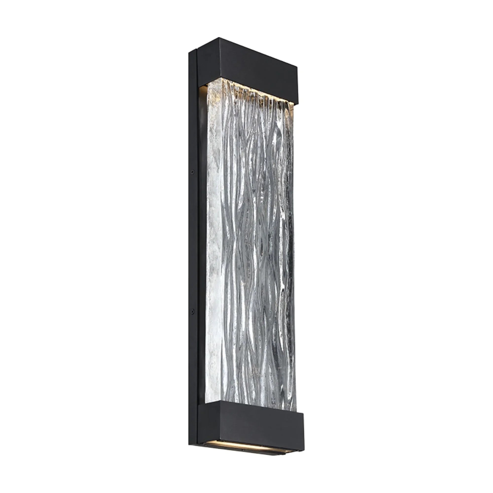 Fathom 22" LED Outdoor Wall Sconce, Black Finish - Bees Lighting