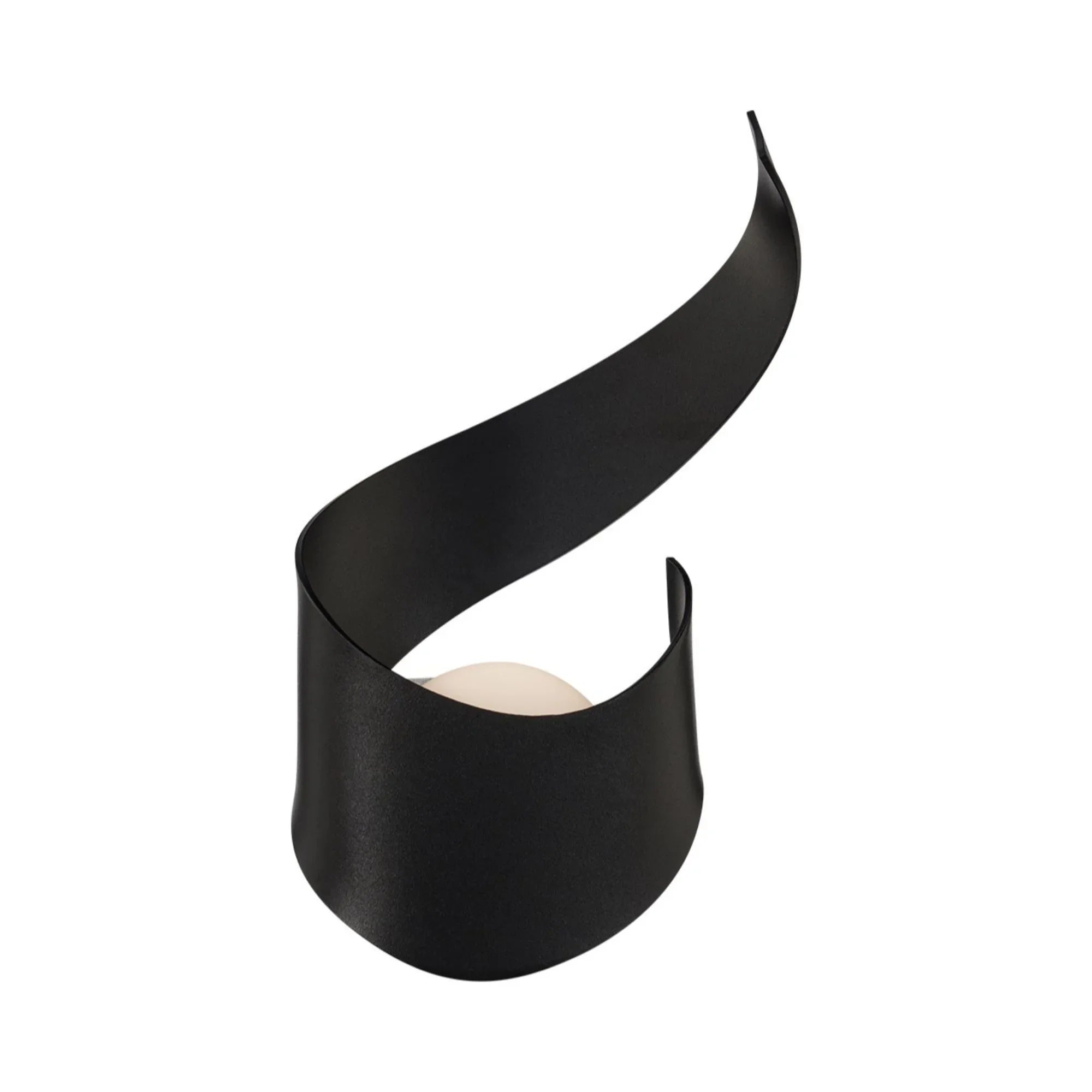 Flamme 16" LED Outdoor Wall Sconce, Black Finish