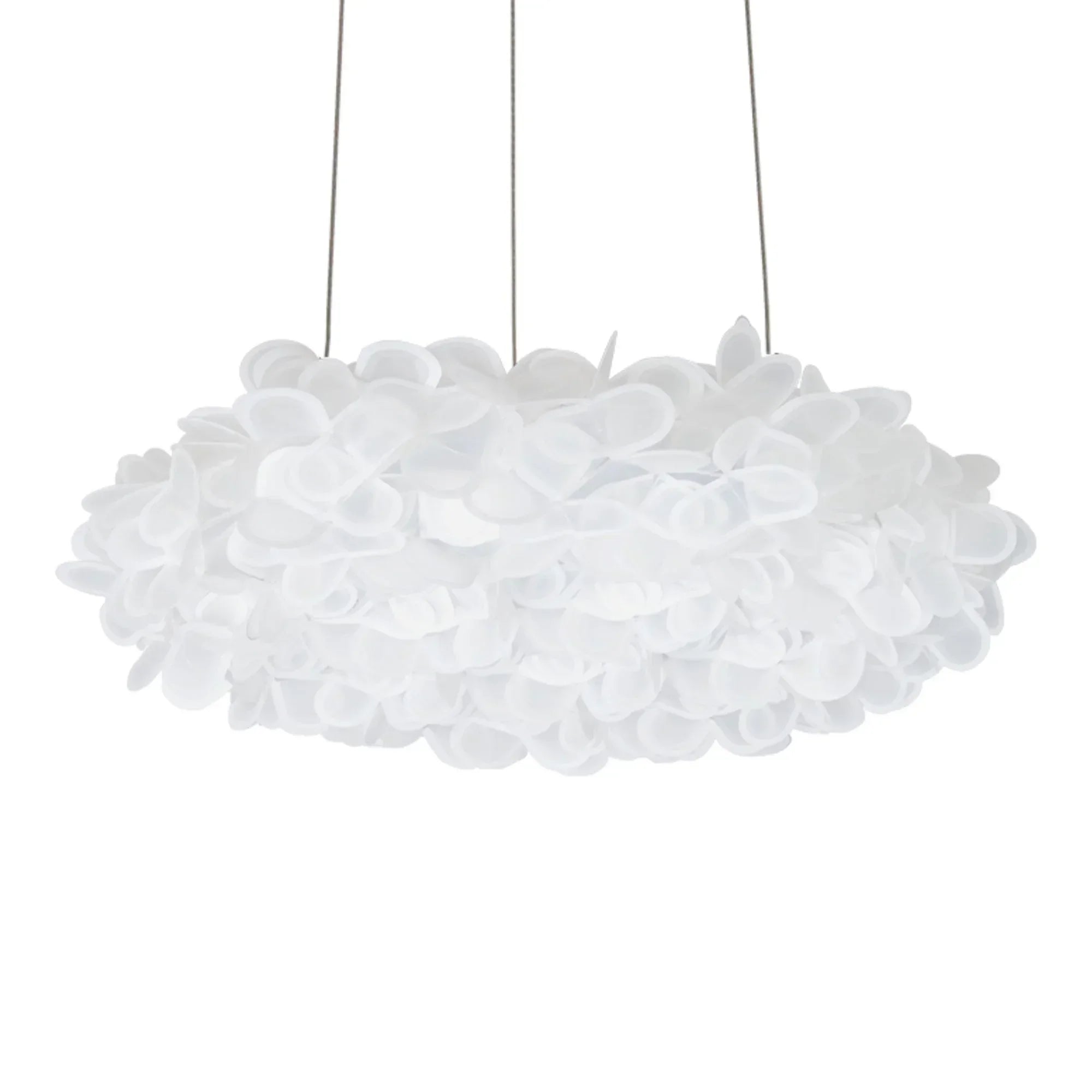Fluffy LED Chandelier Nickel Finish - Bees Lighting