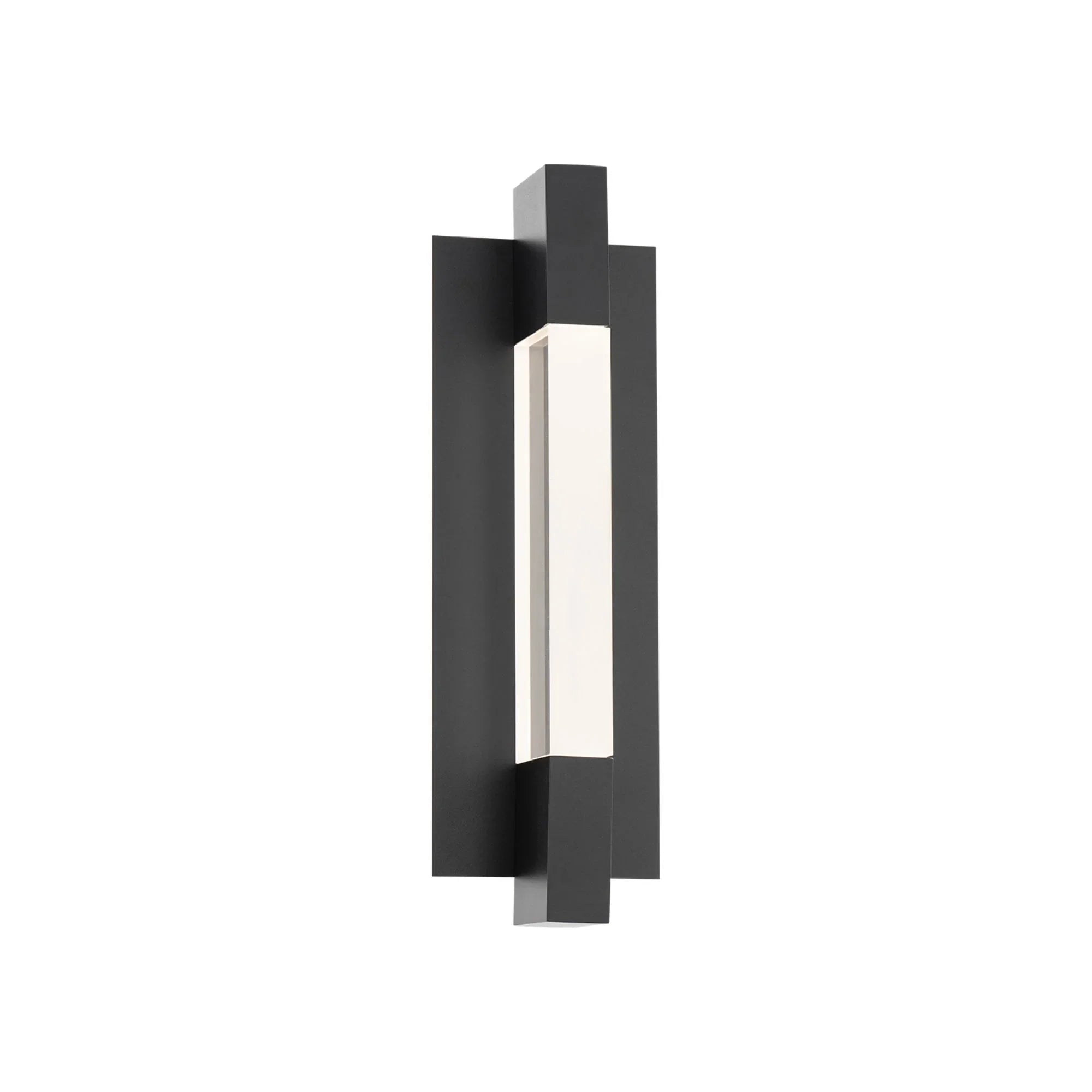 Heliograph 18" LED Outdoor Wall Sconce, Black Finish