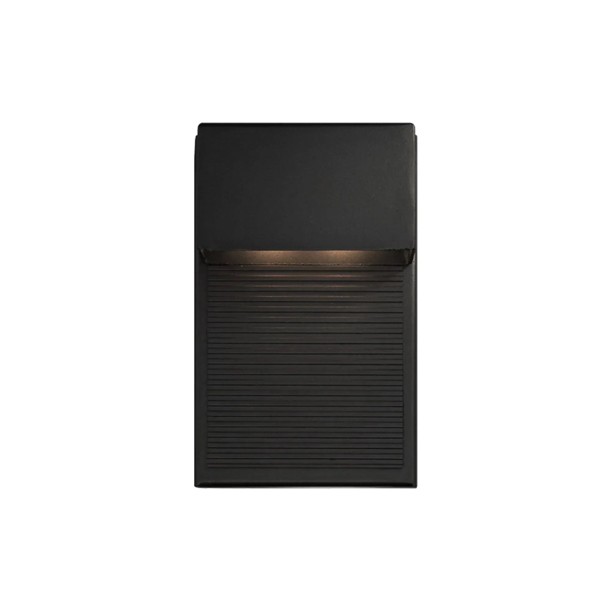 Hiline 8" LED Outdoor Wall Sconce, Black Finish