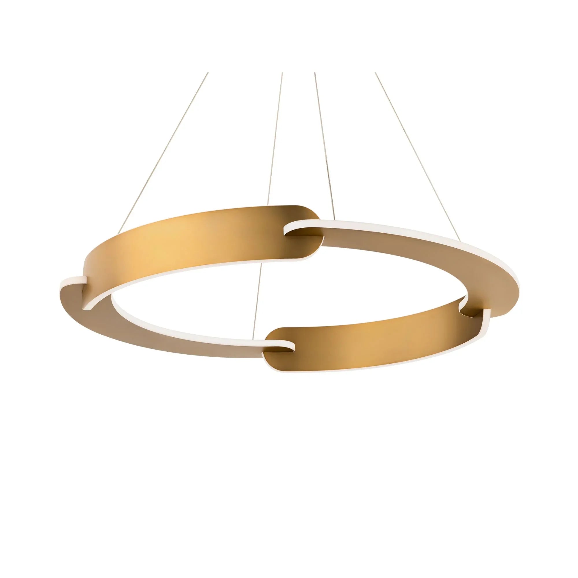 Ilios 32" LED Pendant, Aged Brass Finish