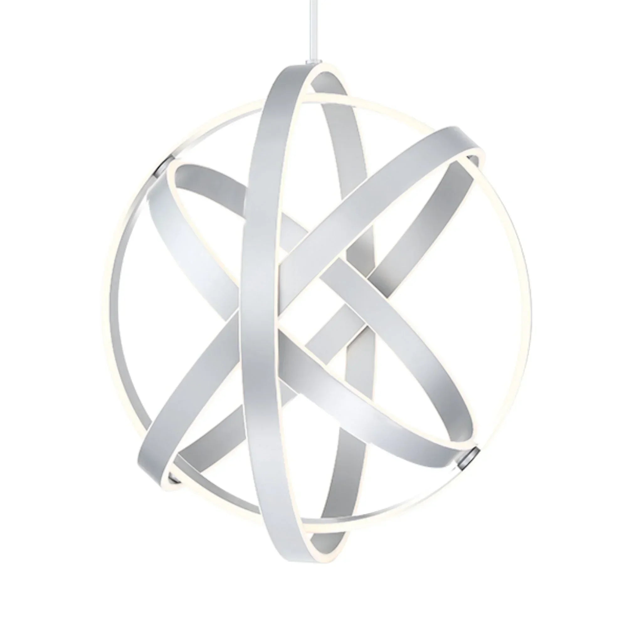 Kinetic 28" LED Chandelier, Titanium Finish