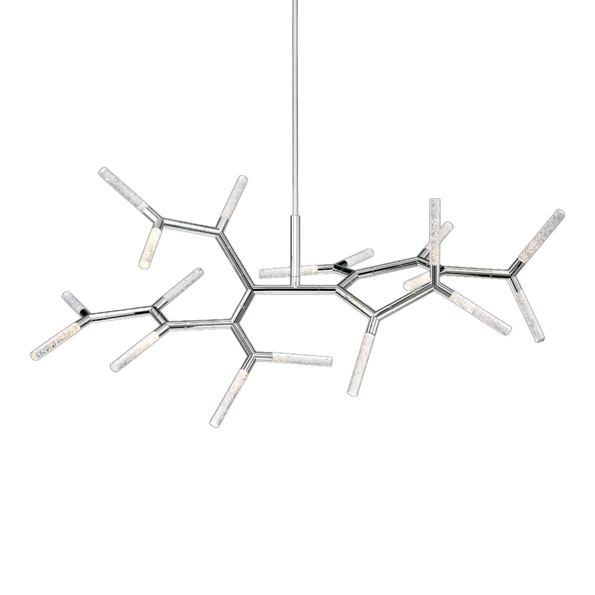 Kryptonite 55" LED Linear Pendant, Polished Nickel Finish