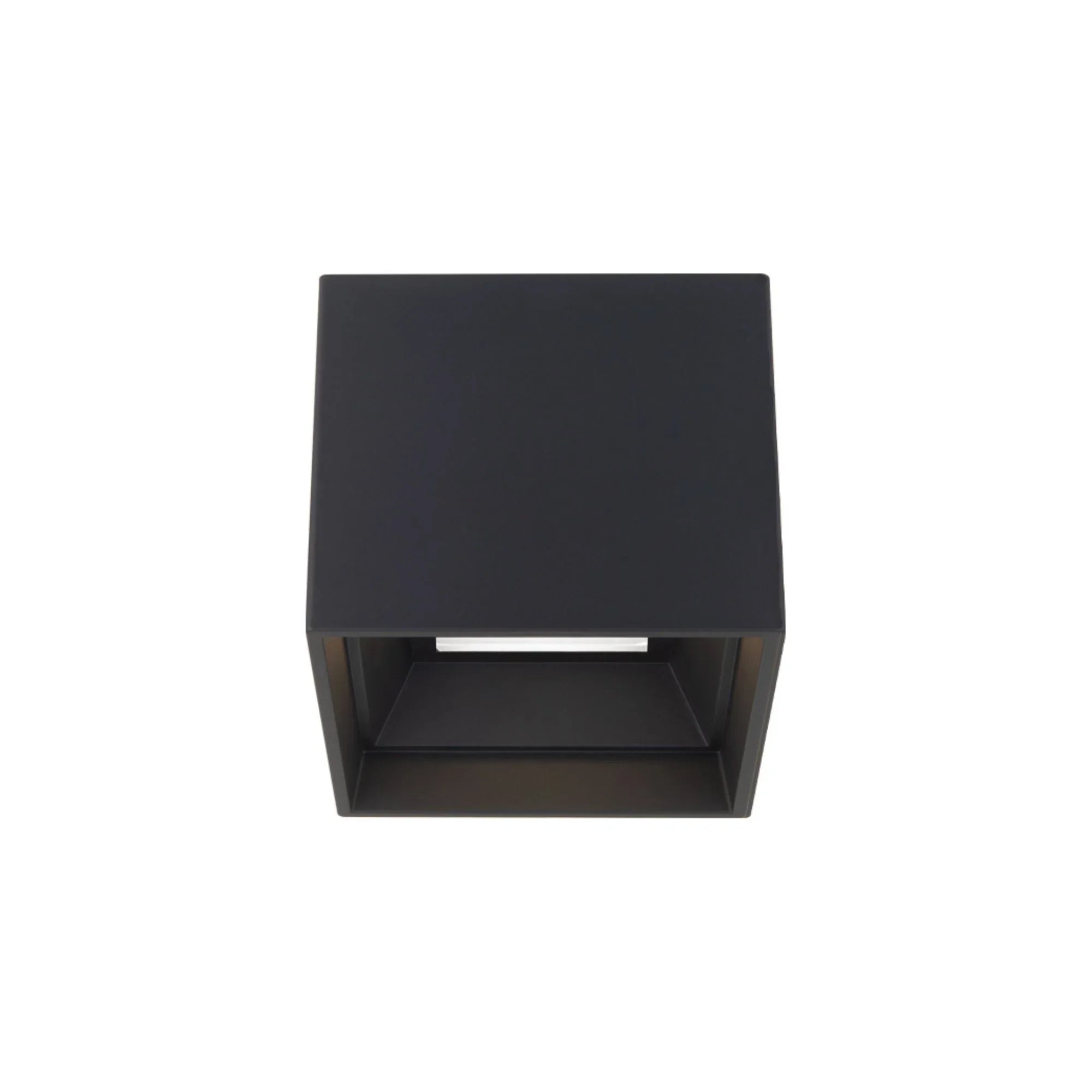 Kube 5" LED Outdoor Flush Mount, 3500K, Black Finish