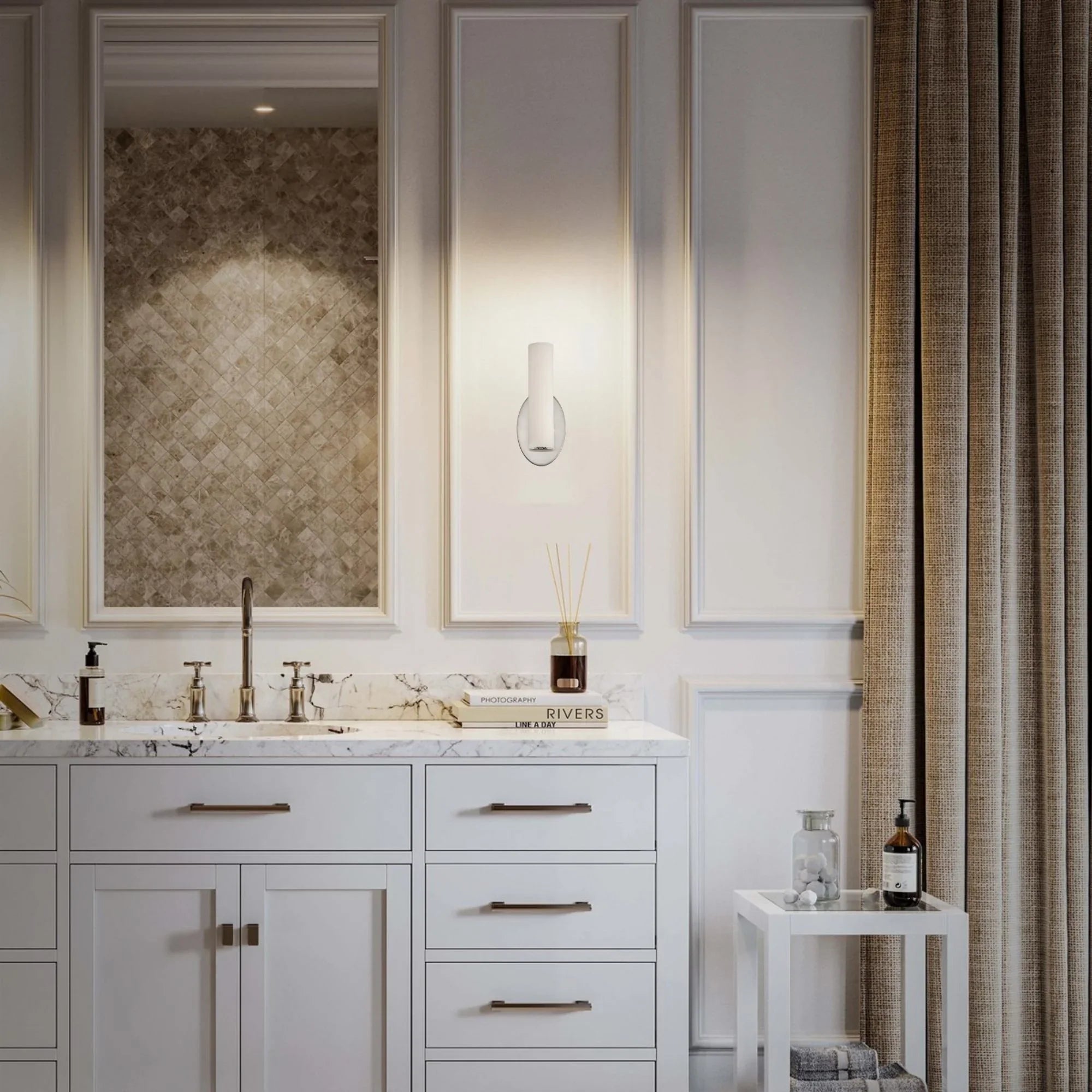 Loft 11" LED Wall Light, Brushed Nickel Finish