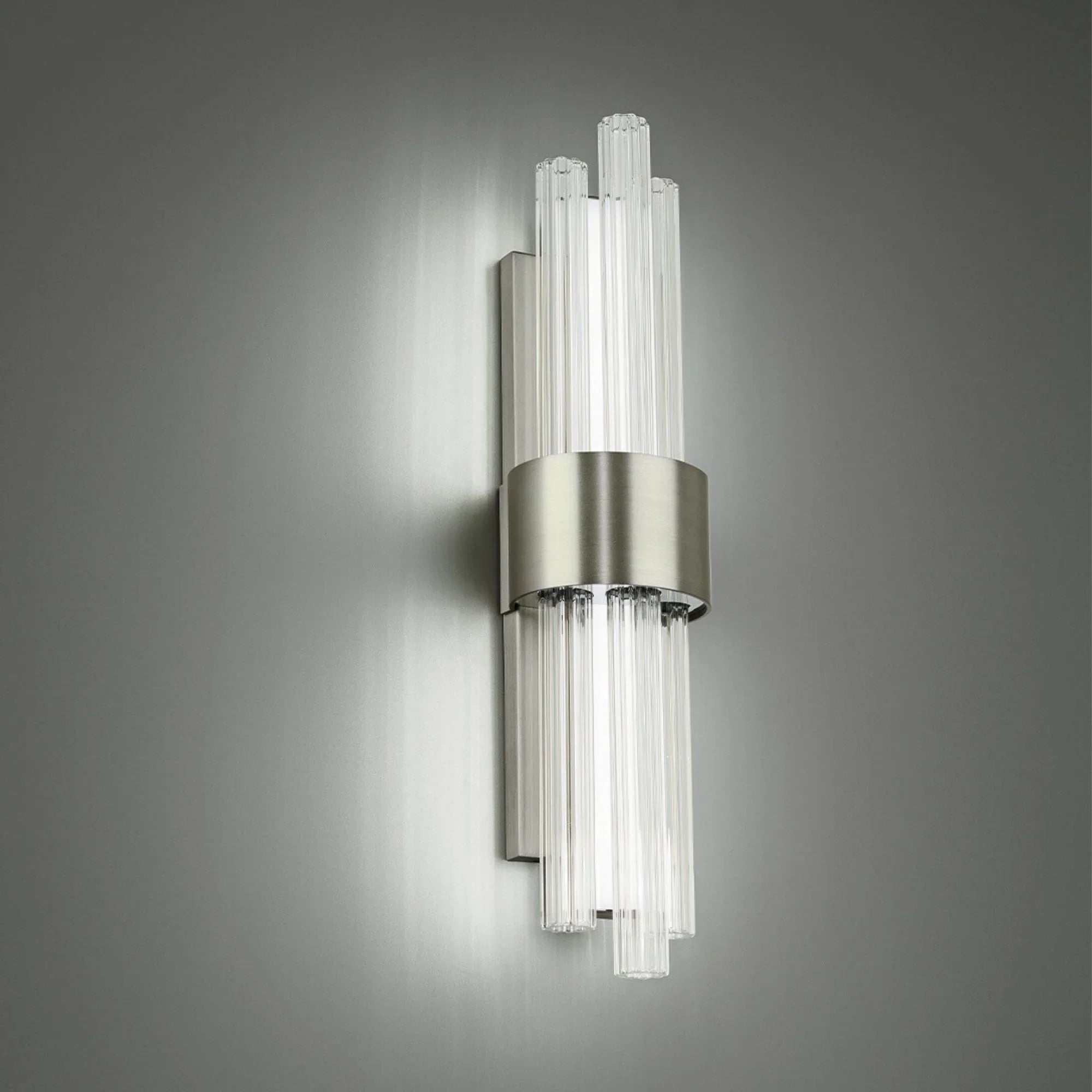 Luzerne 28" LED Wall Light, Brushed Nickel Finish