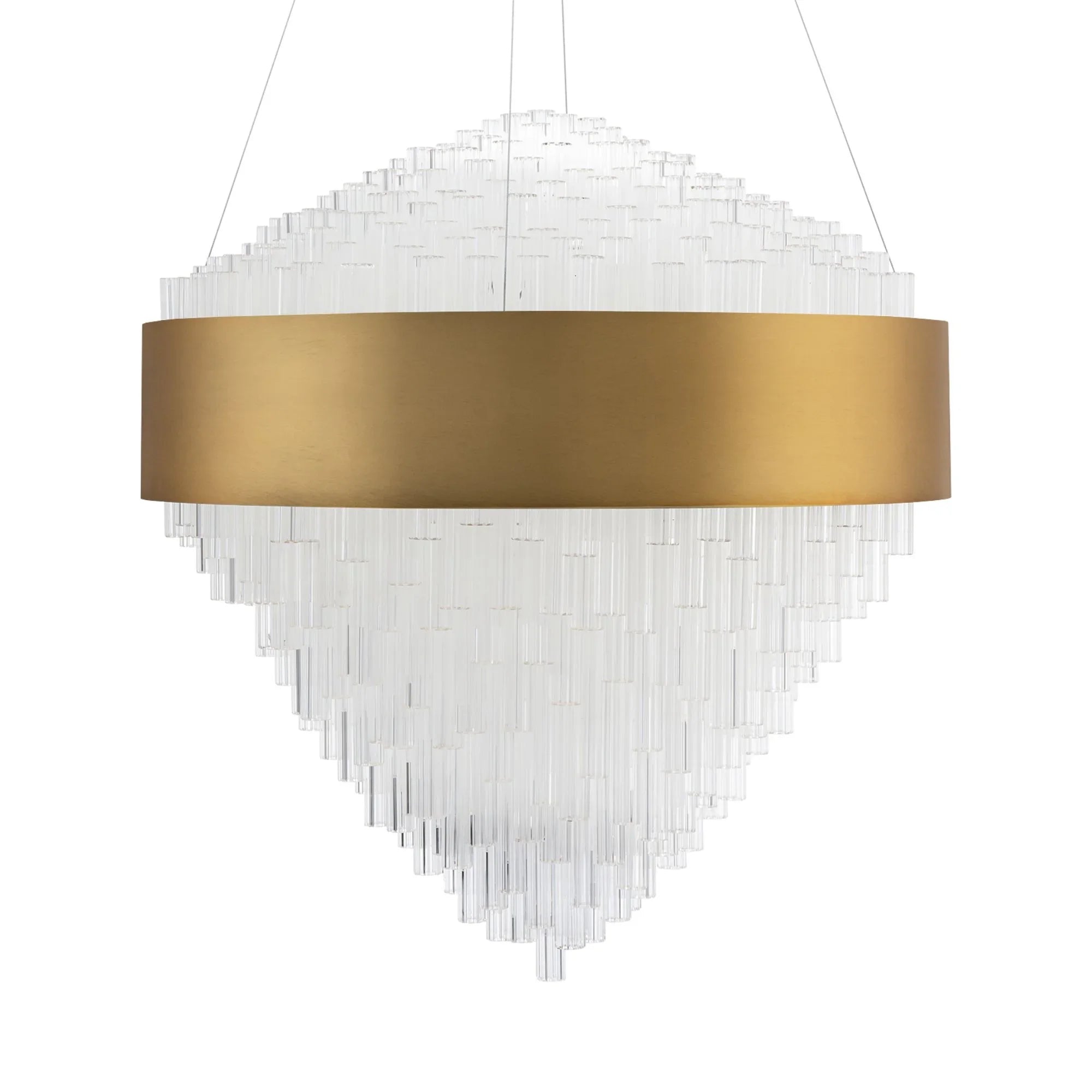 Luzerne 26" LED Pendant, Aged Brass Finish