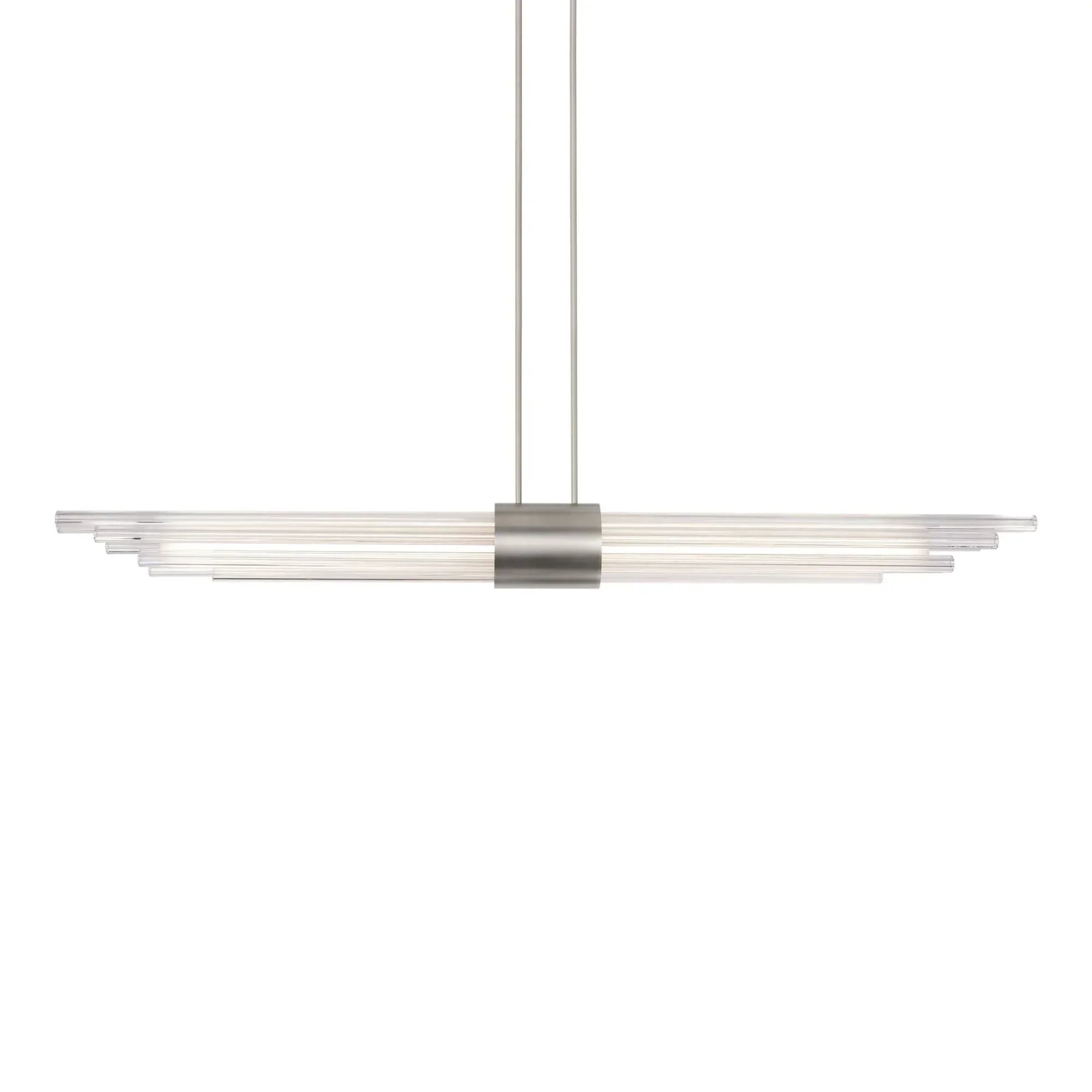 Luzerne 56" LED Linear Pendant, Brushed Nickel Finish