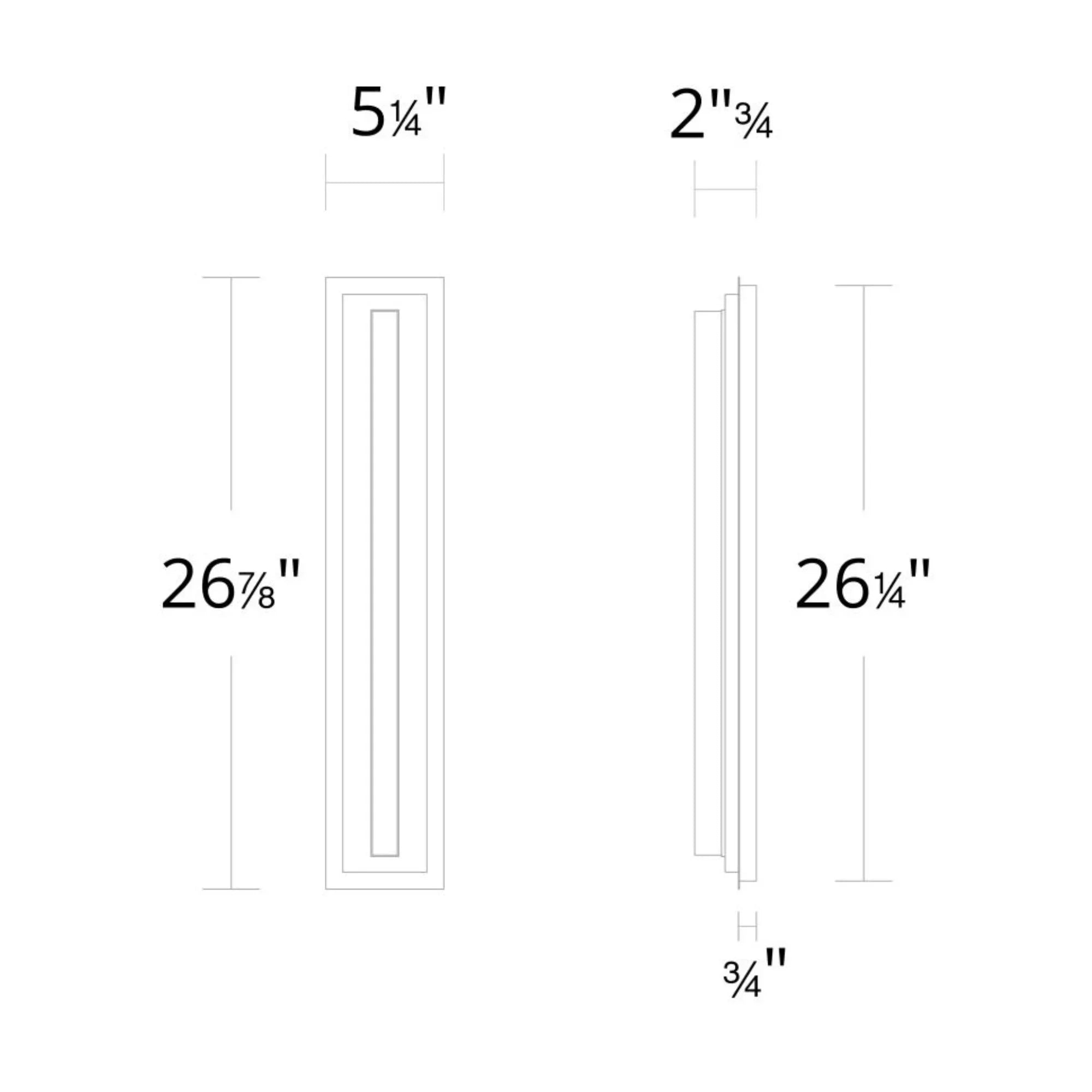 Lyrikal 27" LED Wall Sconce, Black & Aged Brass Finish