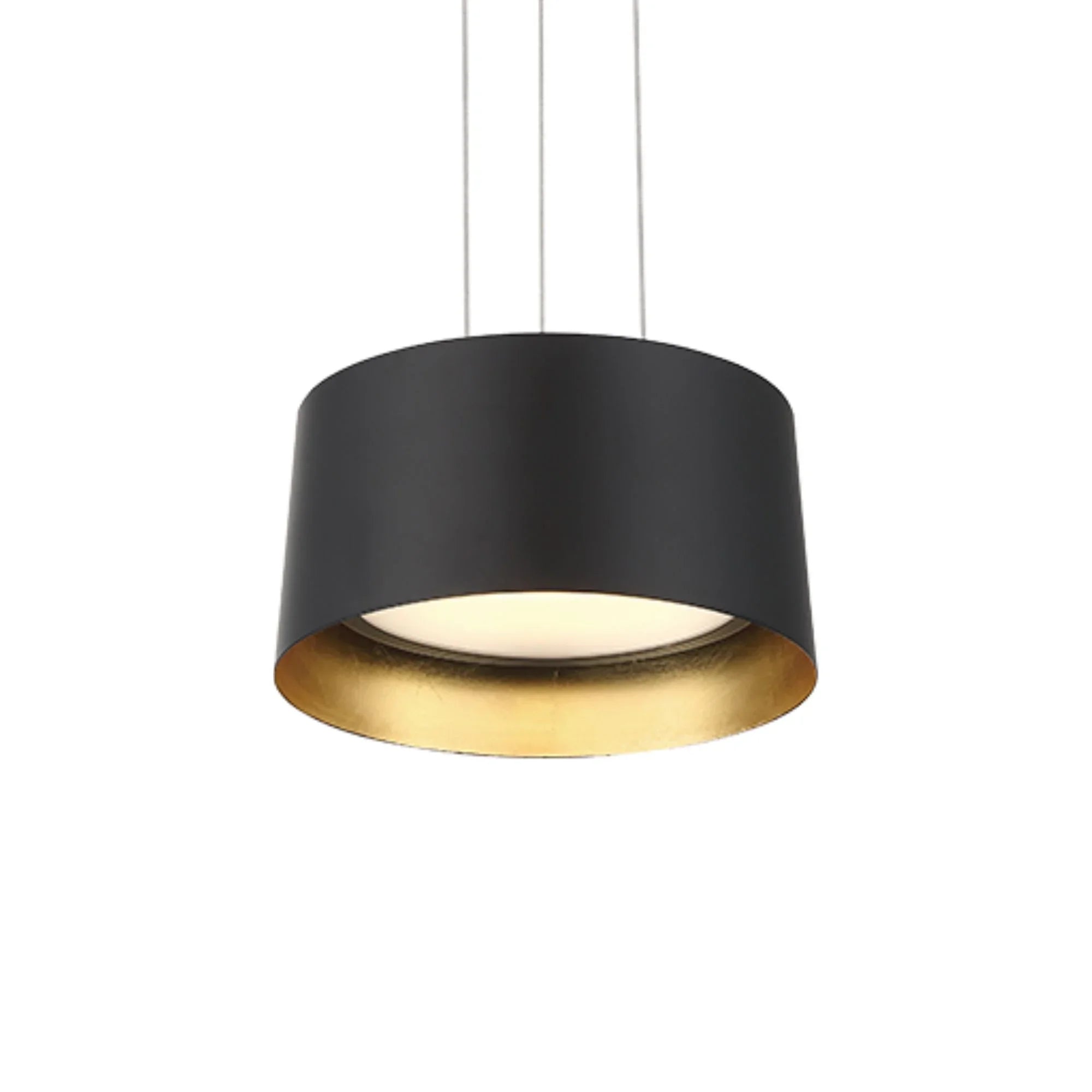 Marimba 8" LED Mini Pendant, Gold Leaf/Bronze Finish