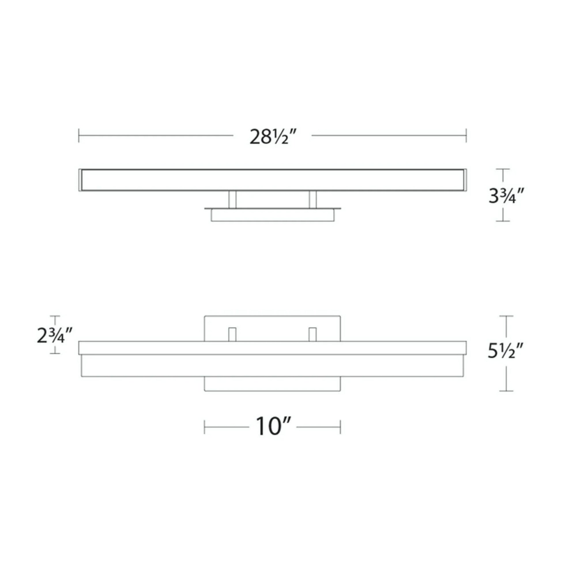 Minx 29" LED Vanity Light, Aged Brass Finish - Bees Lighting