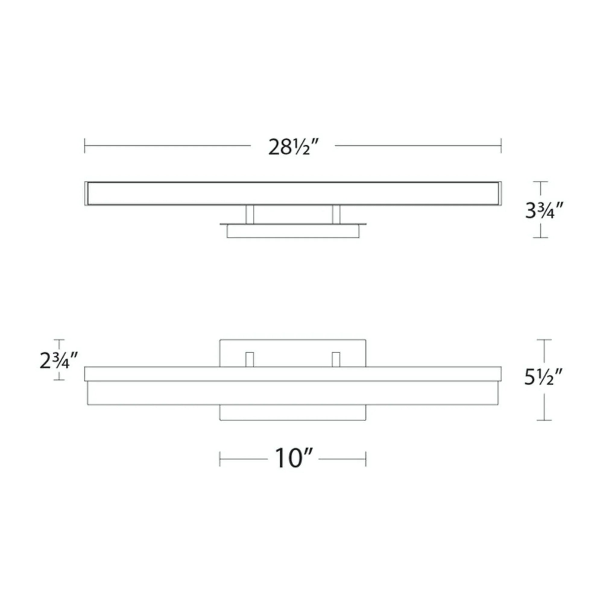 Minx 29" LED Vanity Light, Aged Brass Finish - Bees Lighting