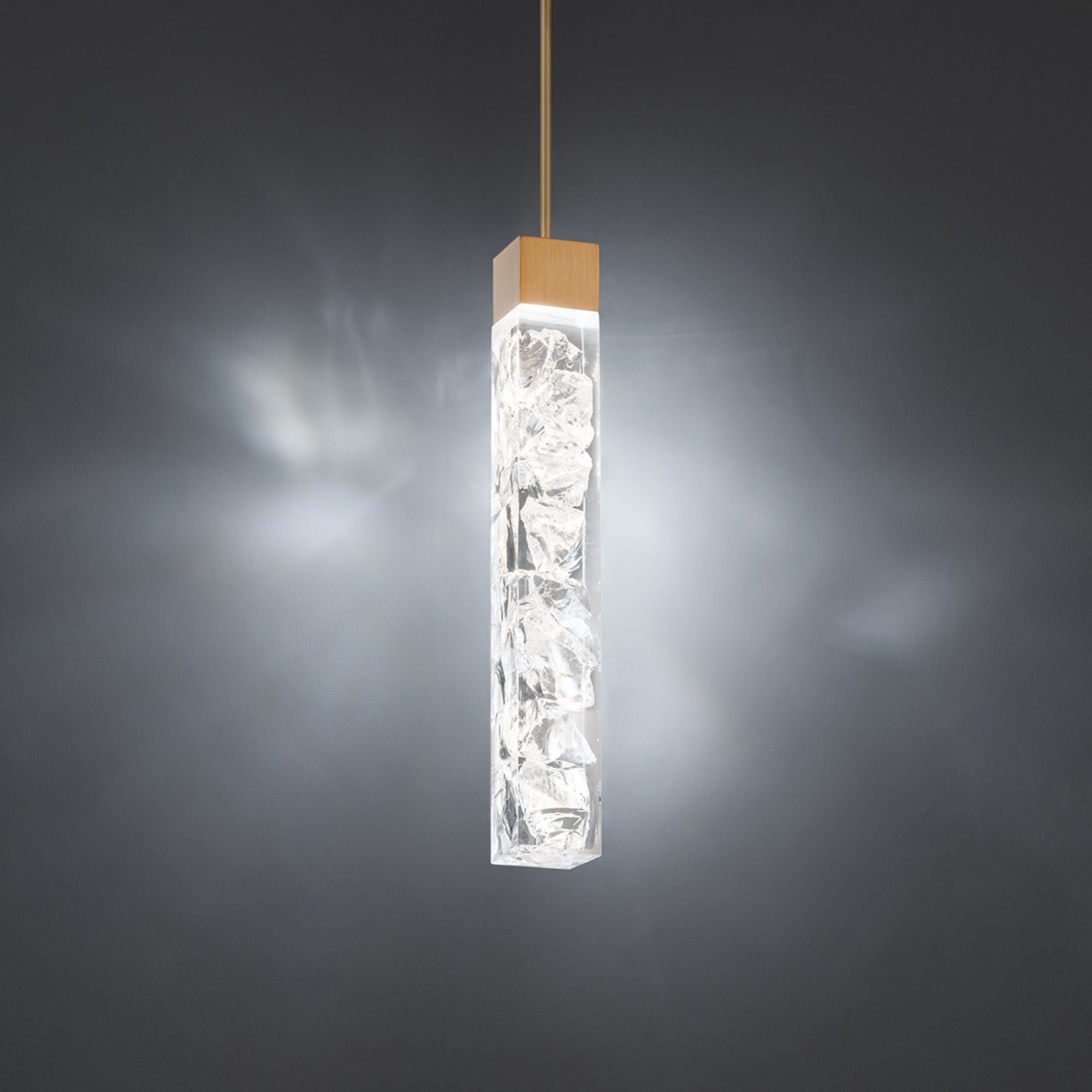 Minx 2 in. LED Pendant Light Brass Finish