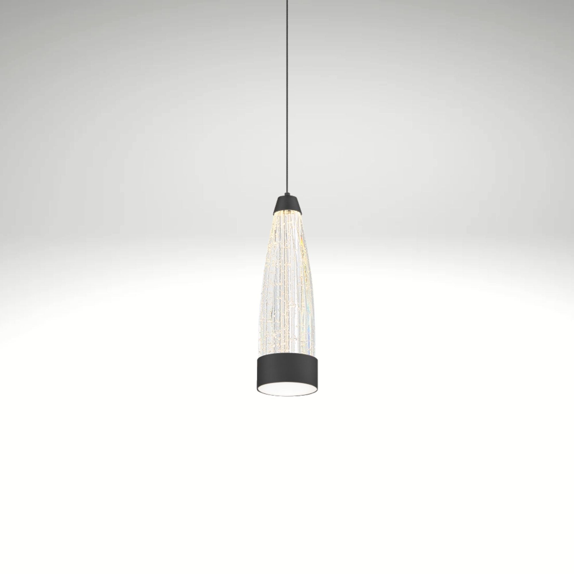Mystic 4 in. LED Pendant Light Black Finish
