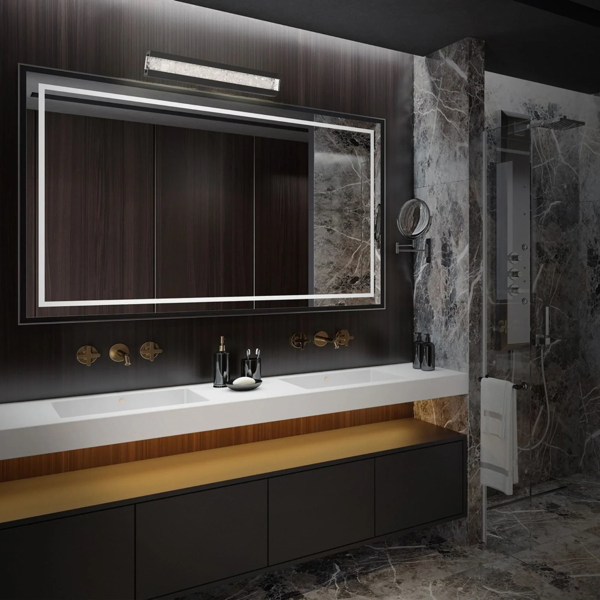 Posh 21" LED Bath Vanity, Black Finish