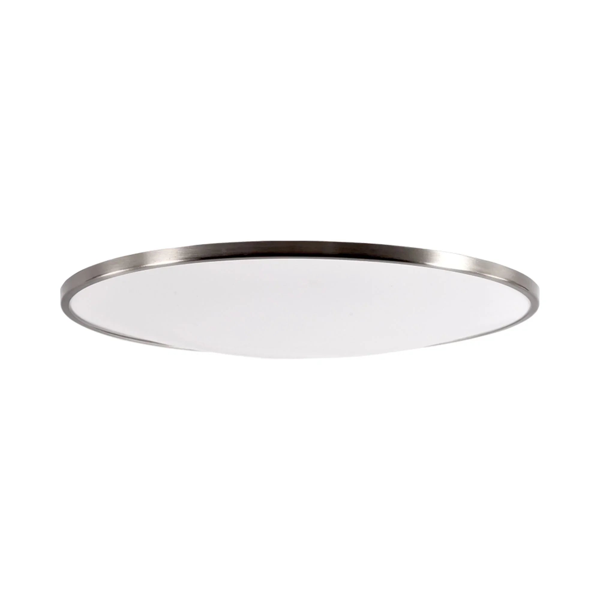 Puck 16" LED Flush Mount, Brushed Nickel Finish