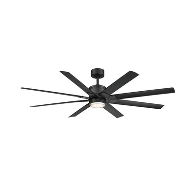 Renegade 66" Black LED Smart Windmill Ceiling Fan
