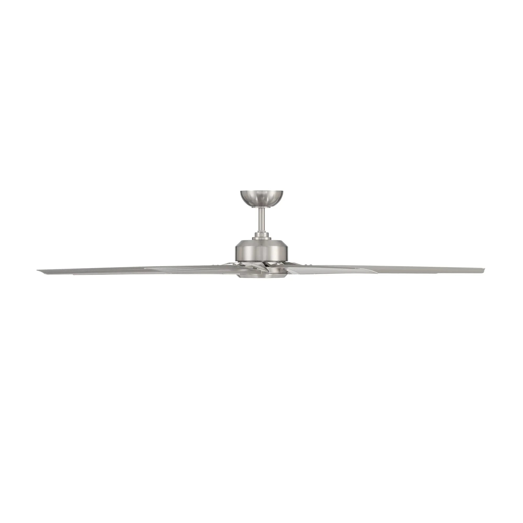 Roboto XL 70" Brushed Nickel Outdoor Ceiling Fan