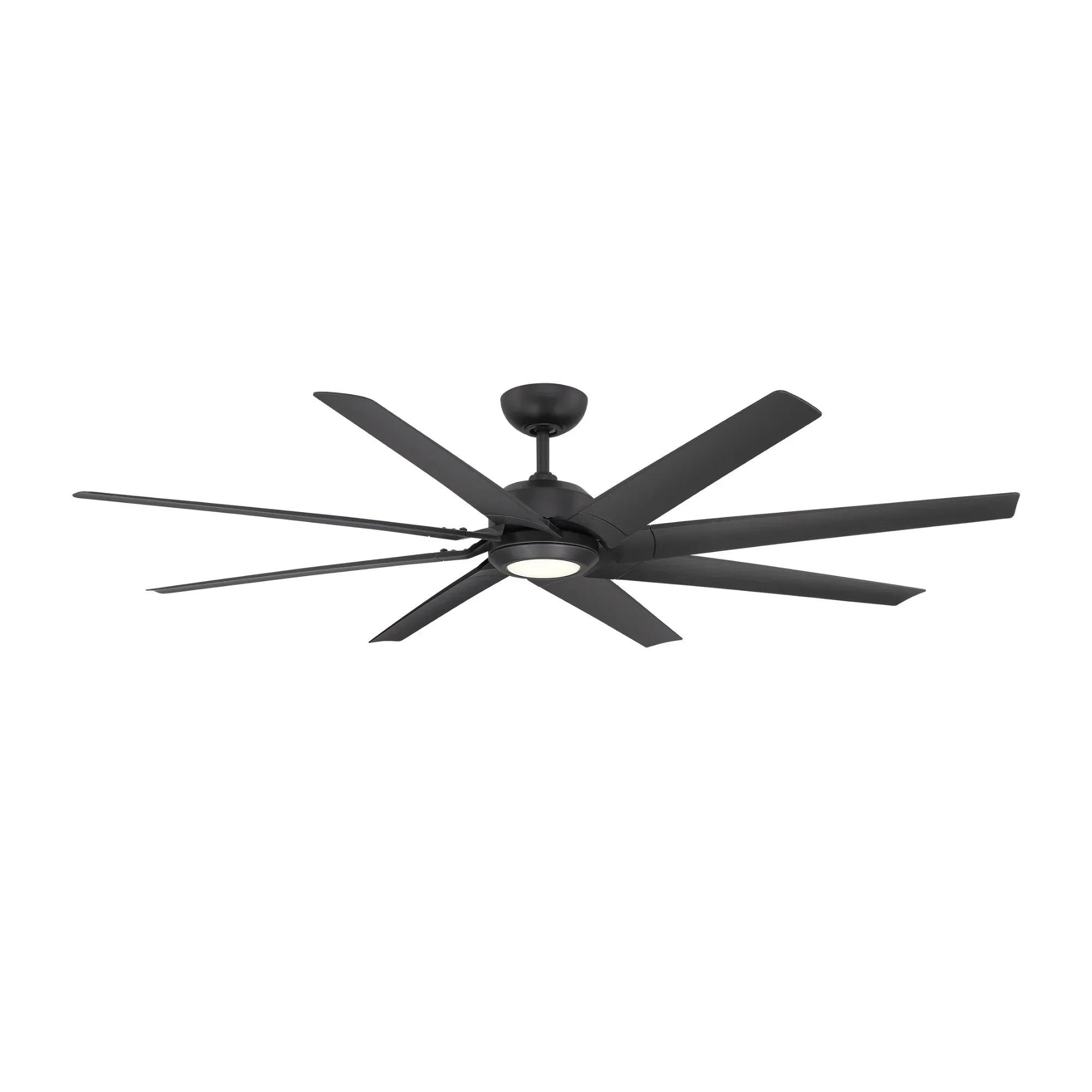 Roboto XL 70" Matte Black Outdoor Ceiling Fan with LED Light
