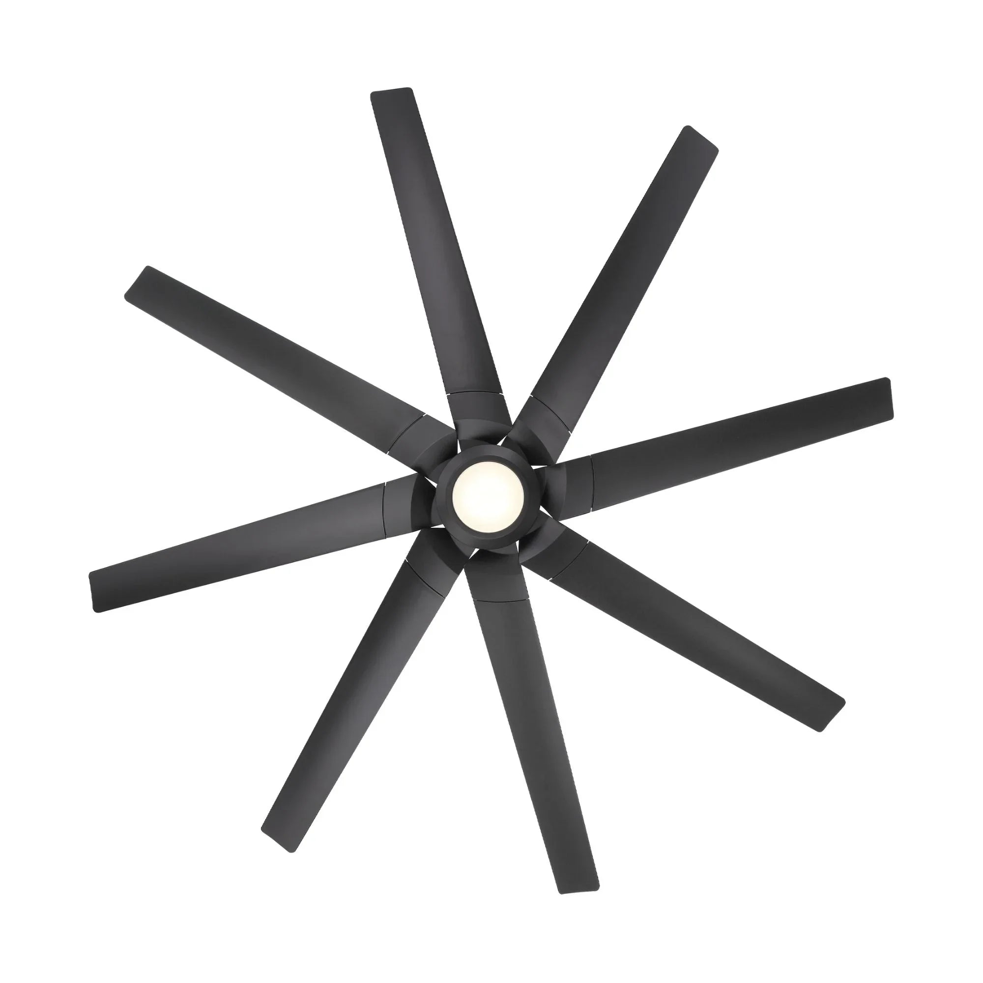 Roboto XL 70" Matte Black Outdoor Ceiling Fan with LED Light
