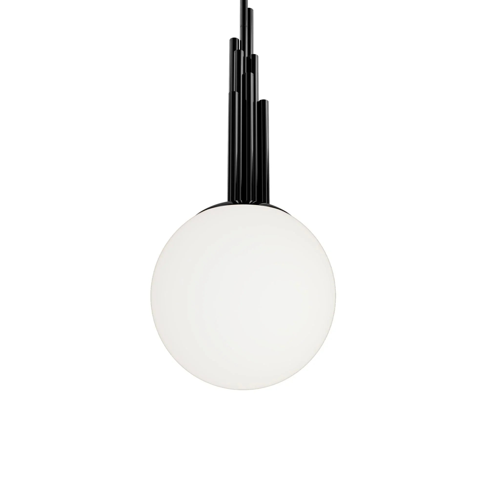 Sybil 10" LED Pendant, 3000K, Polished Black Nickel Finish